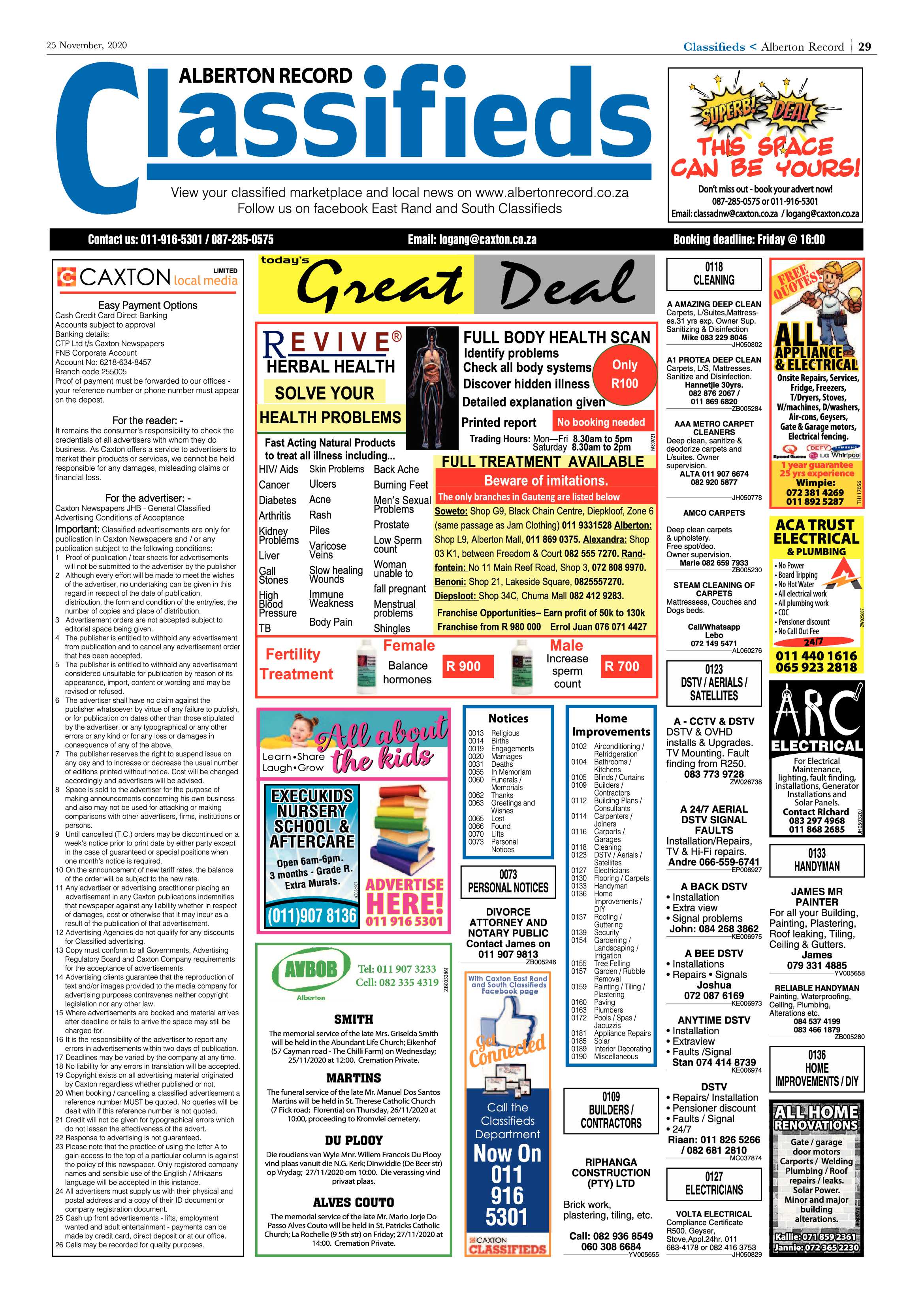 Alberton Record 25 November Alberton 2020 page 29