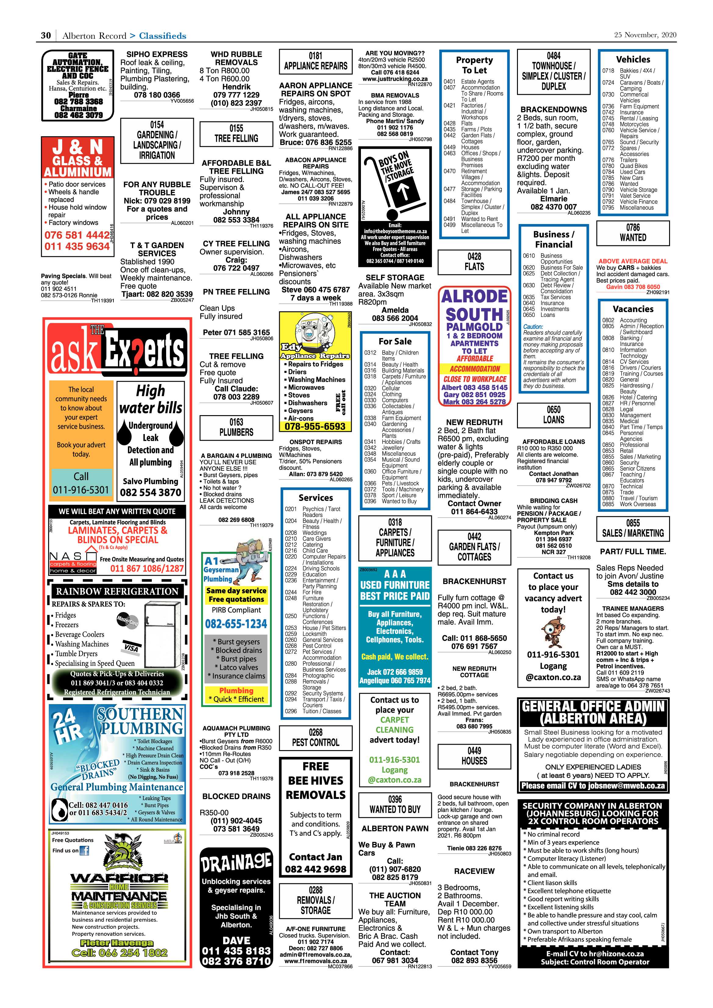 Alberton Record 25 November Alberton 2020 page 30