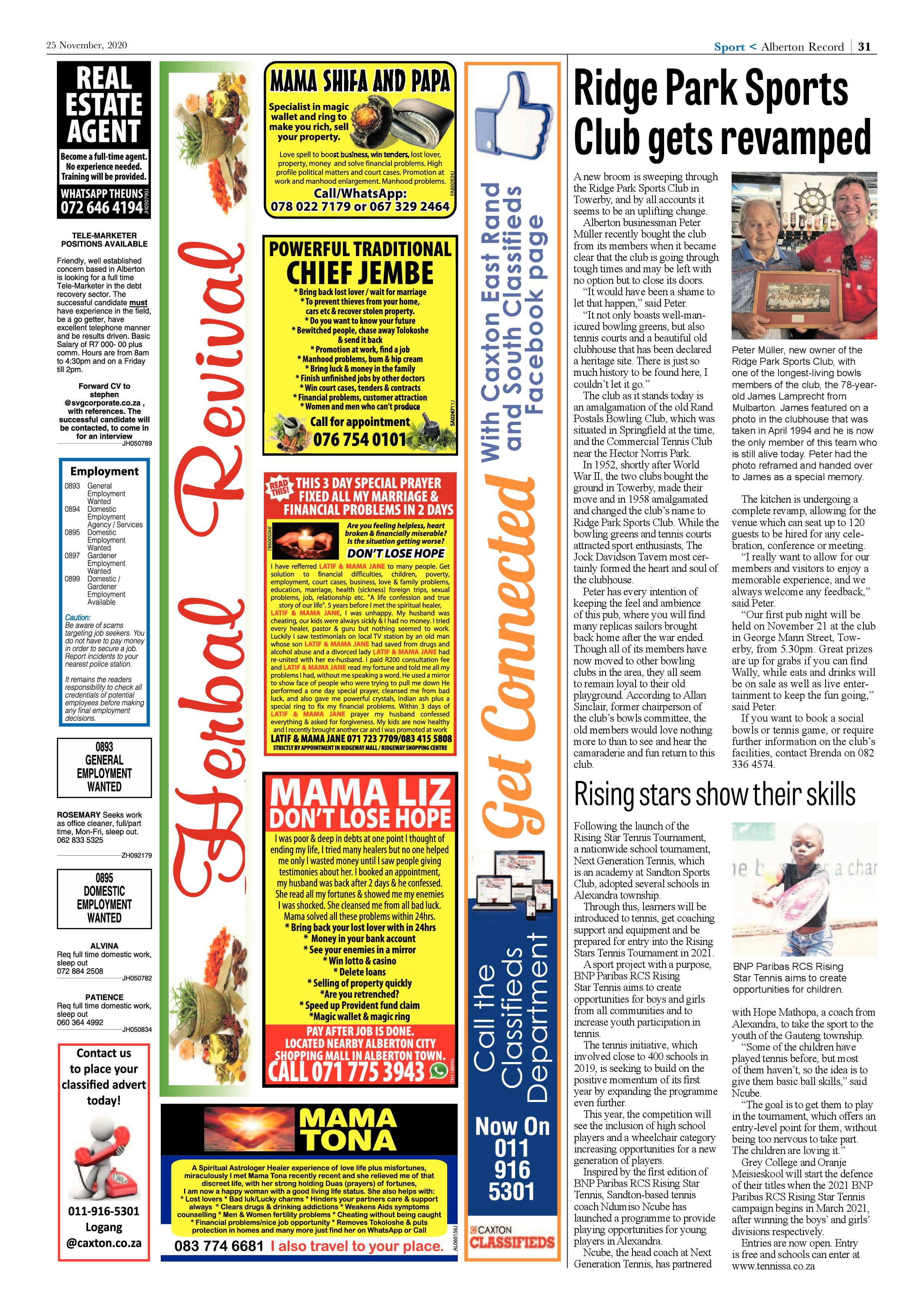Alberton Record 25 November Alberton 2020 page 31