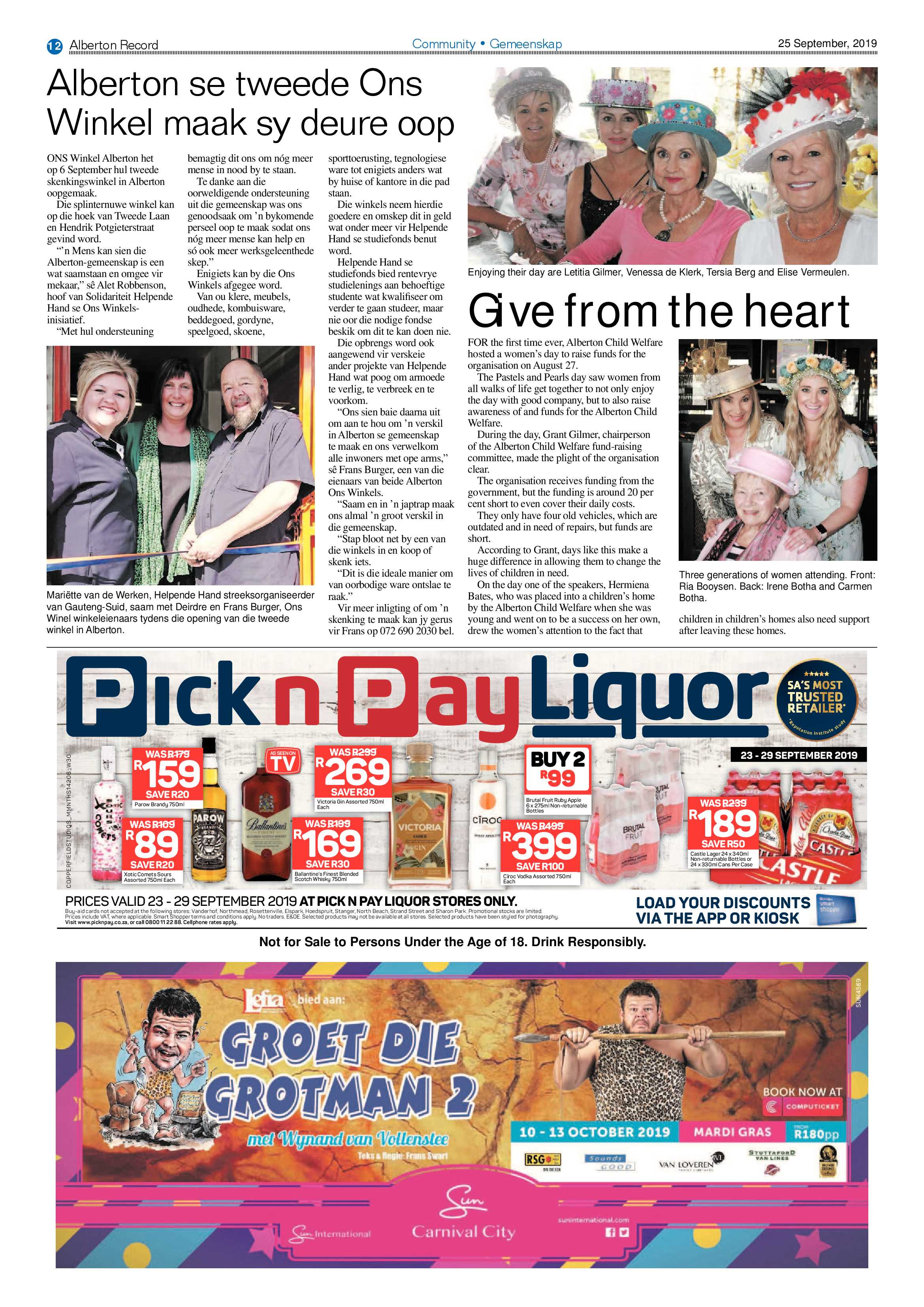 Alberton Record 25 September 2019 page 12