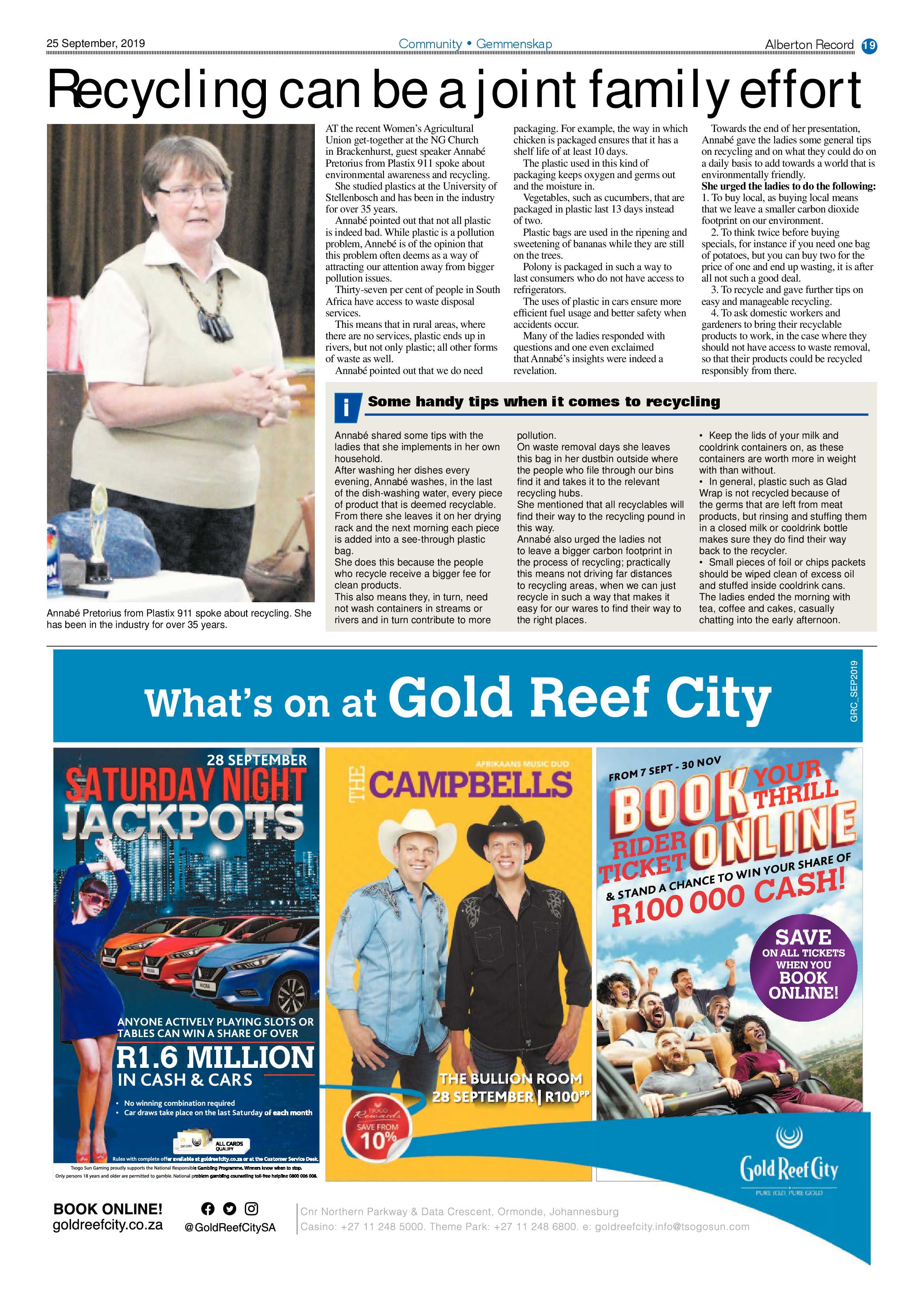 Alberton Record 25 September 2019 page 19