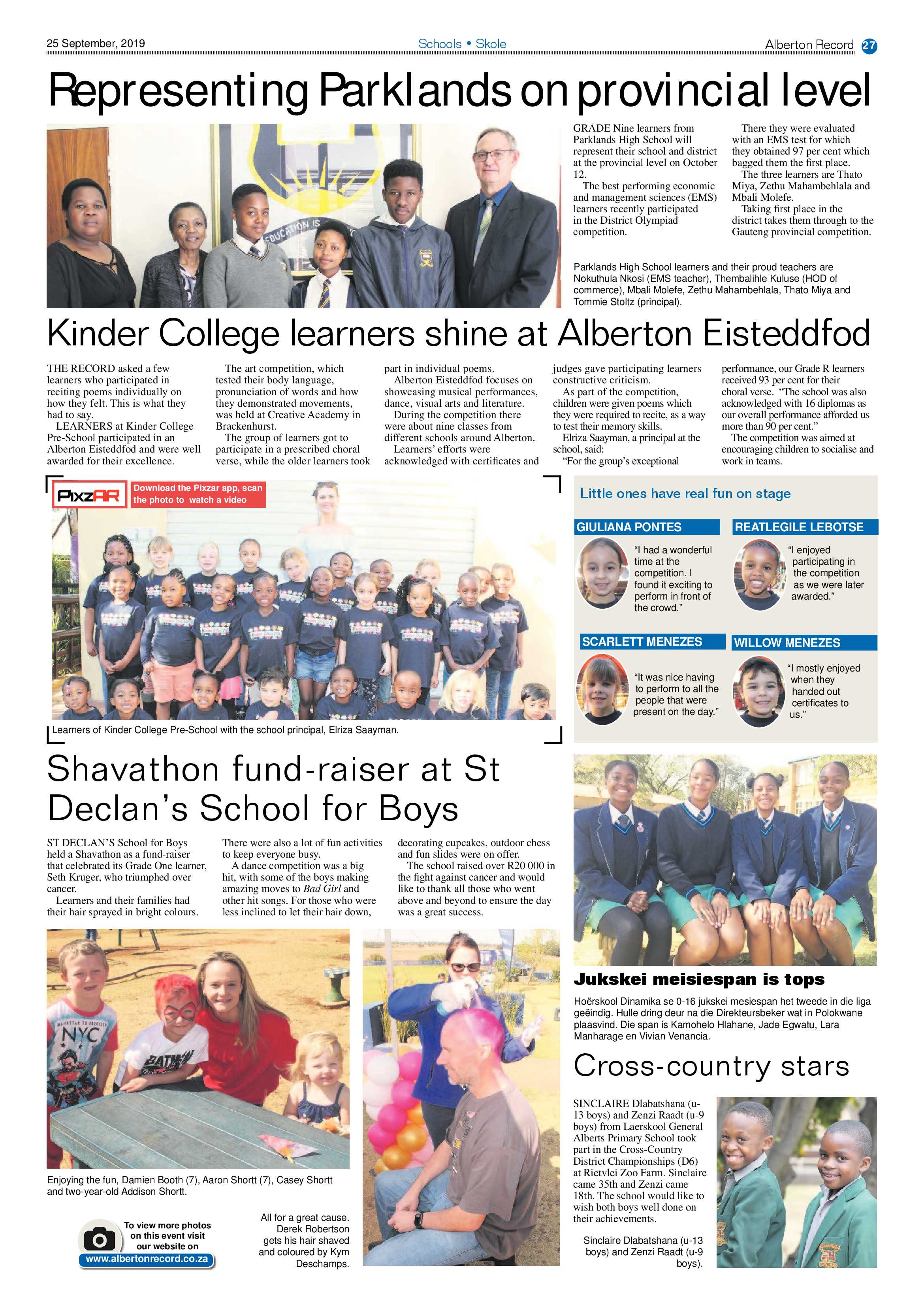 Alberton Record 25 September 2019 page 27