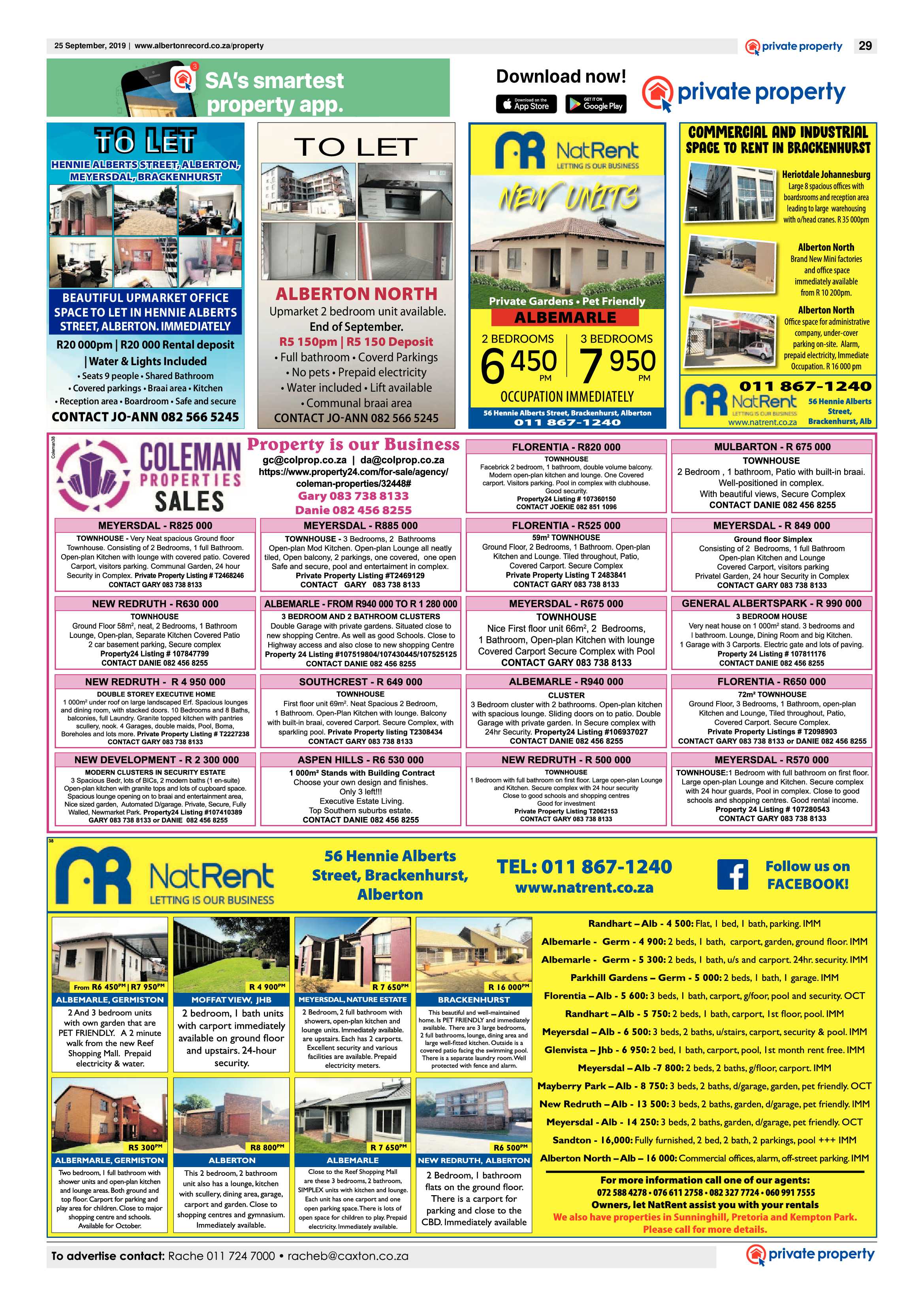 Alberton Record 25 September 2019 page 29