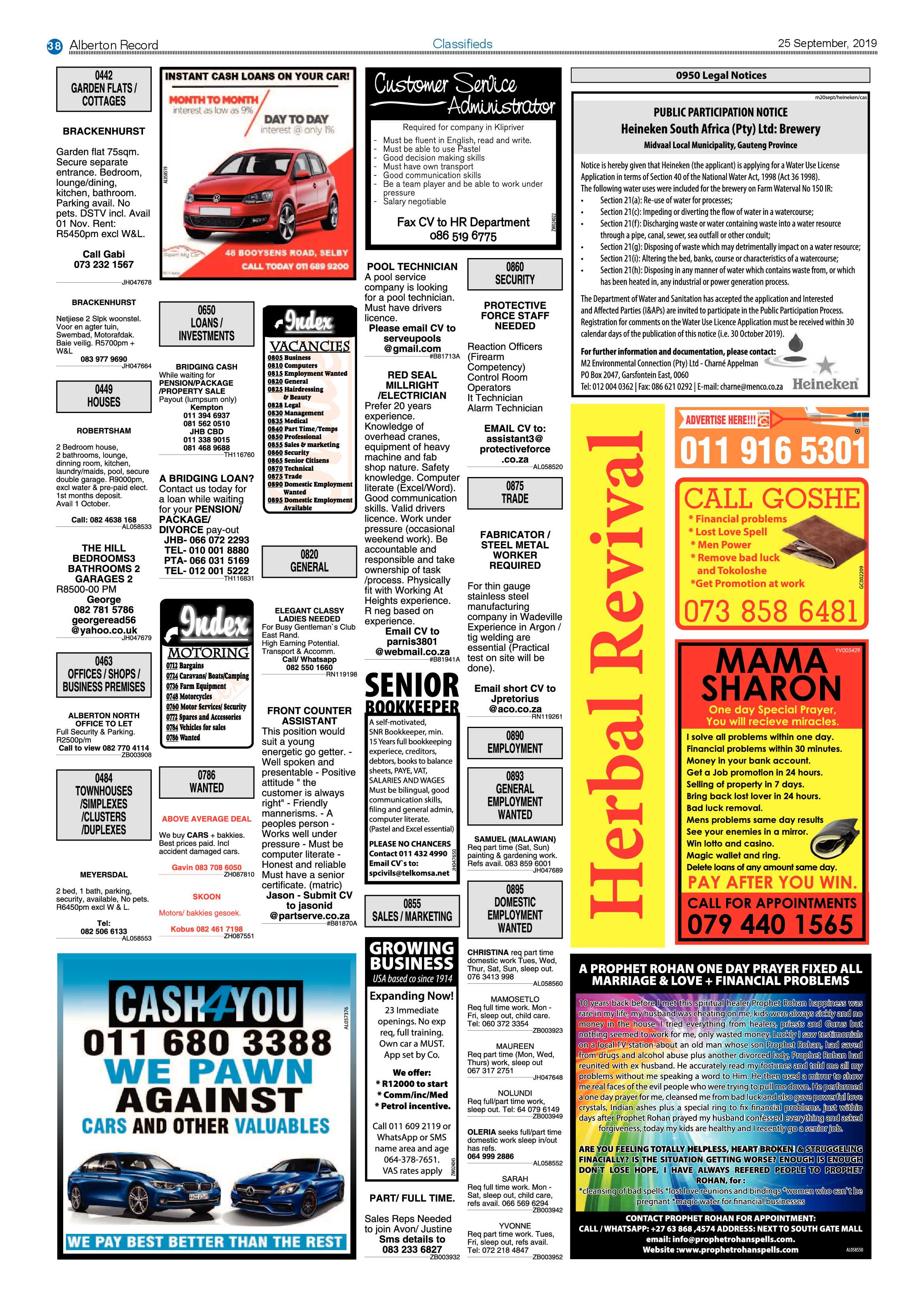 Alberton Record 25 September 2019 page 38