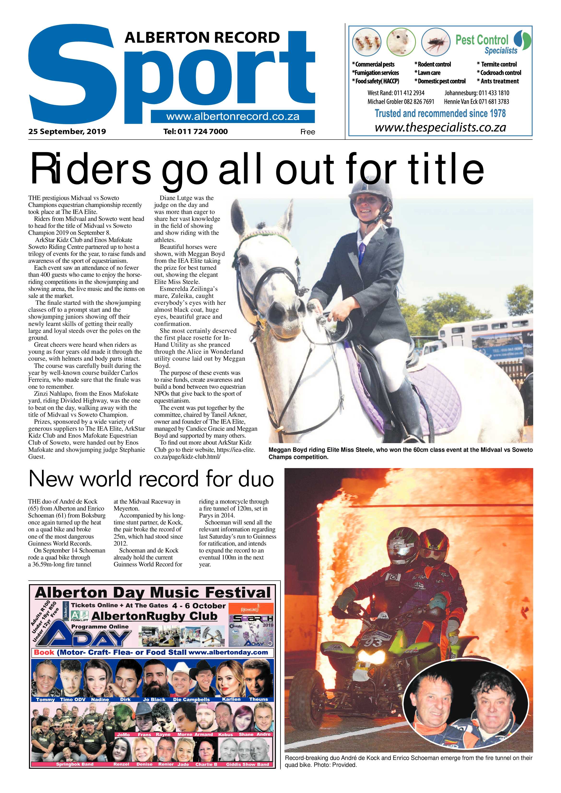 Alberton Record 25 September 2019 page 40