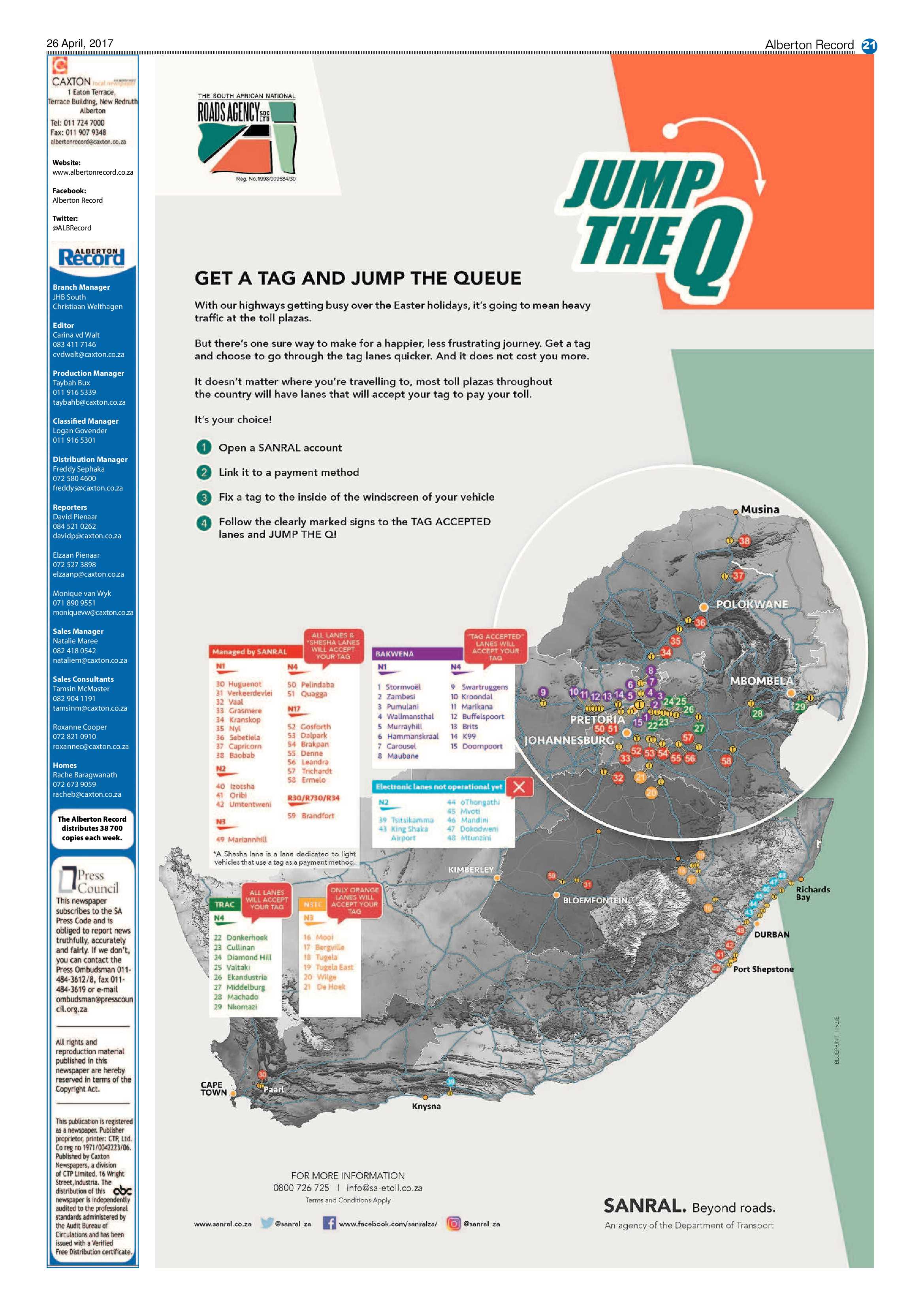 Alberton Record 26 April 2017 page 21