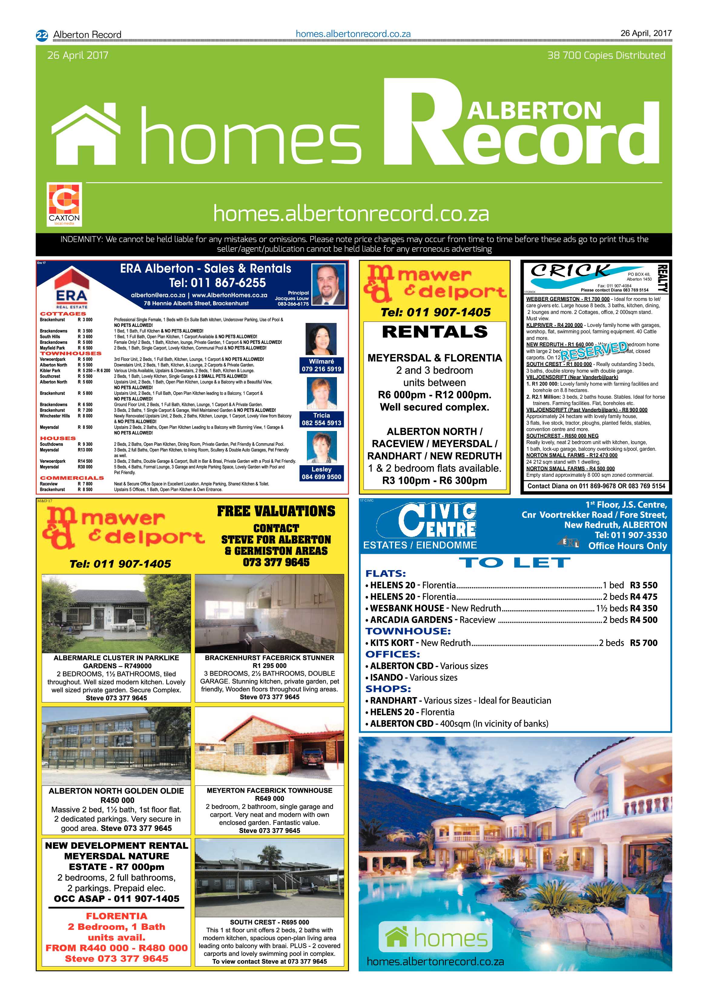 Alberton Record 26 April 2017 page 22