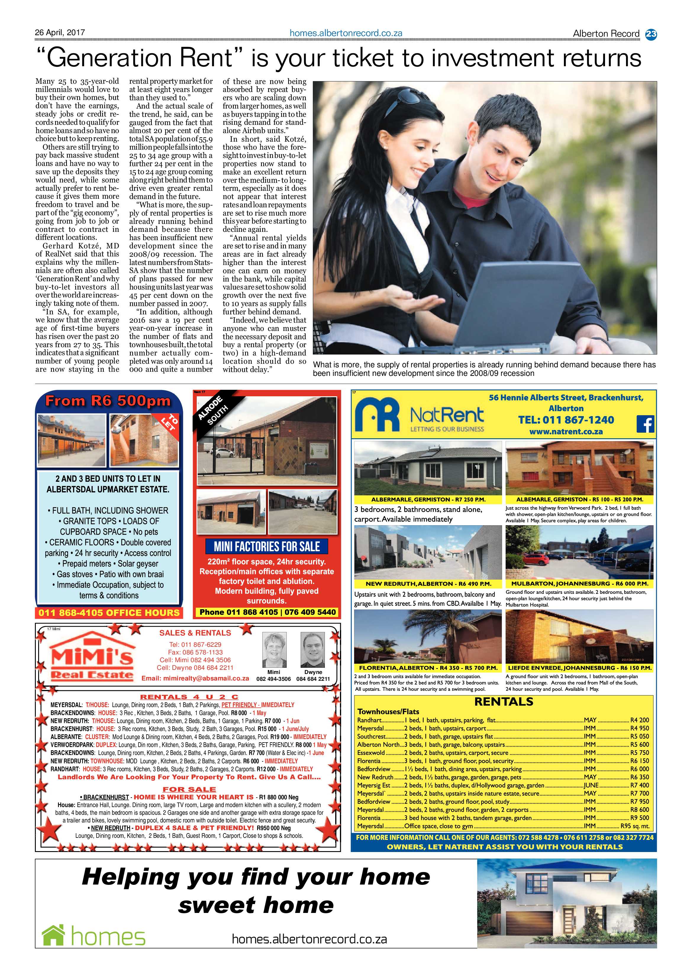 Alberton Record 26 April 2017 page 23