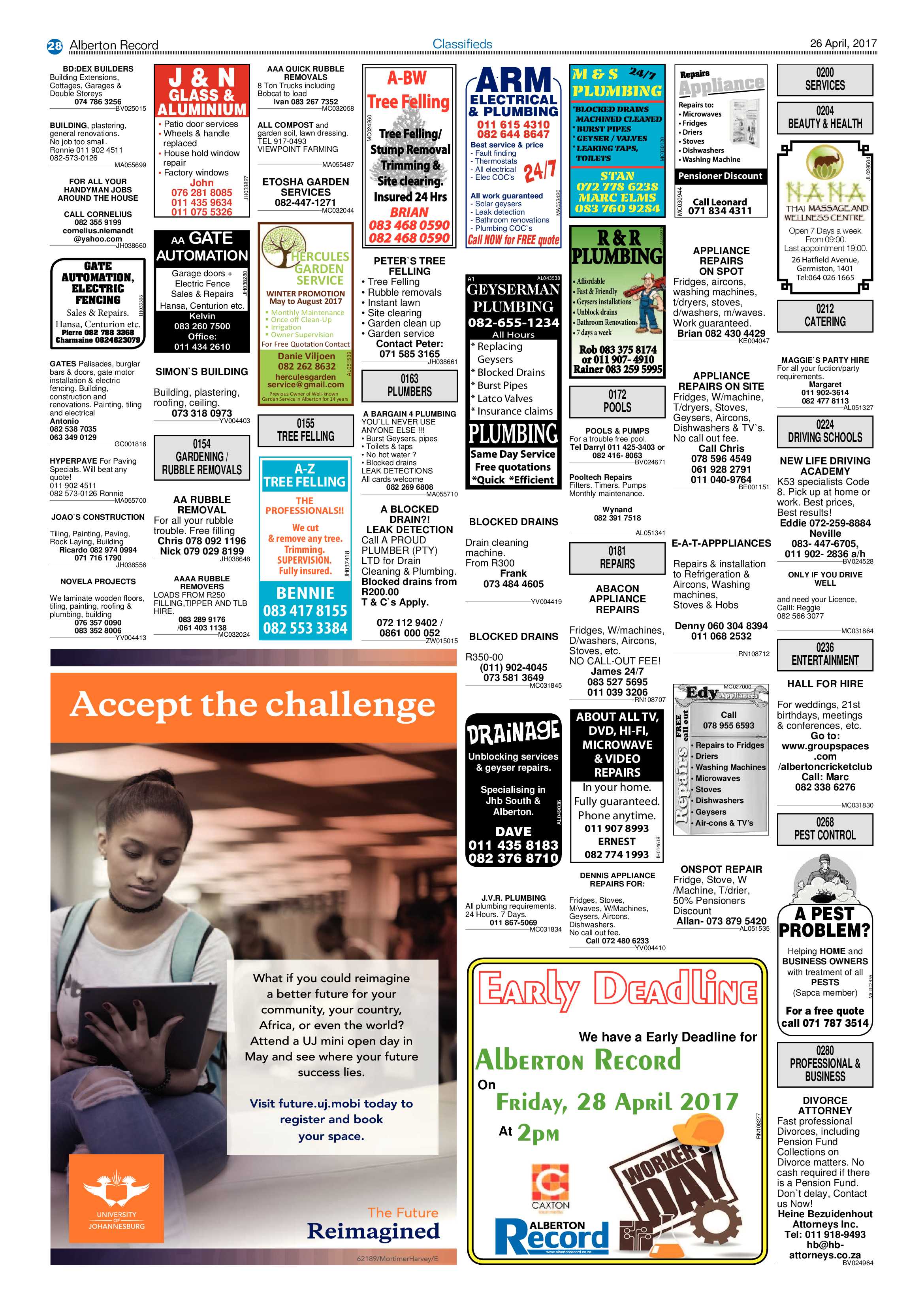Alberton Record 26 April 2017 page 28