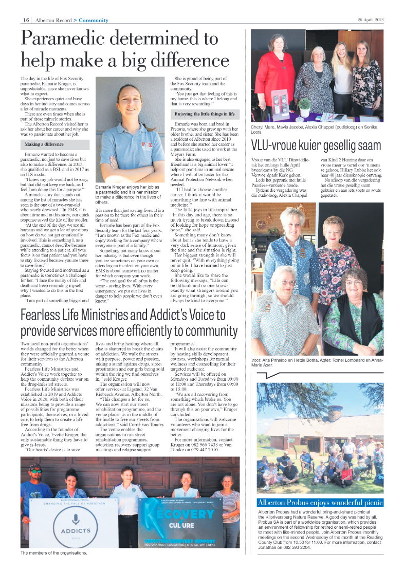 Alberton Record 26 April 2023 page 16