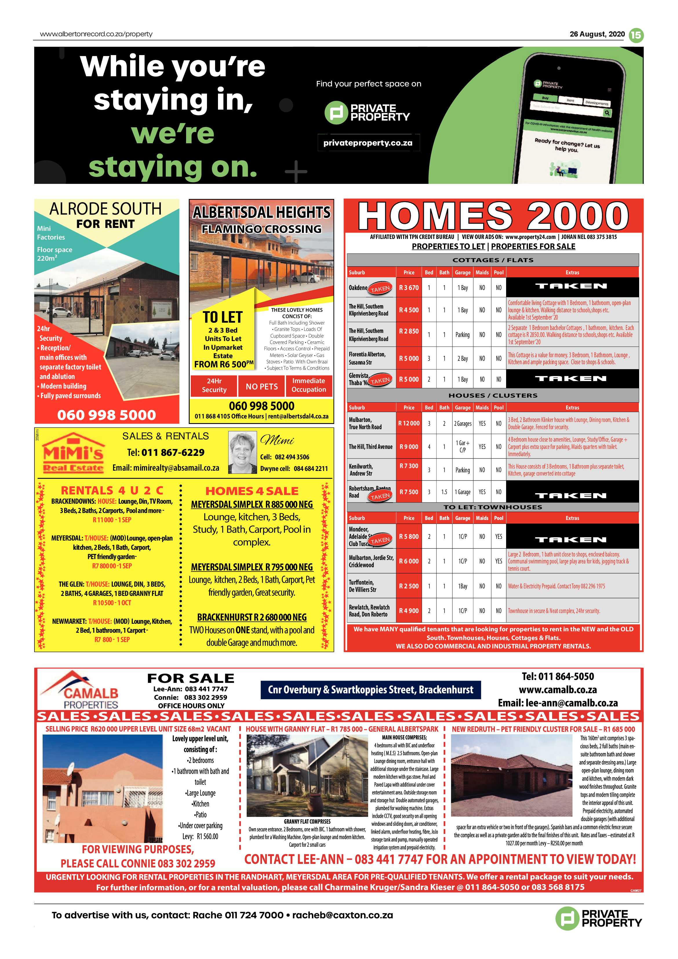 Alberton Record 26 August 2020 page 15