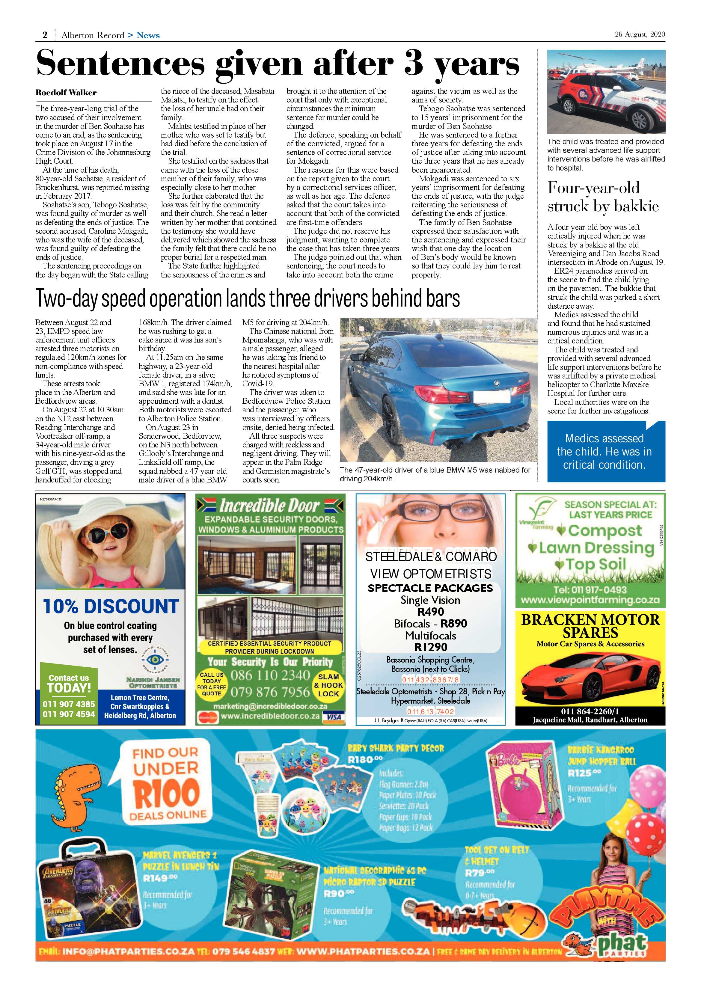 Alberton Record 26 August 2020 page 2