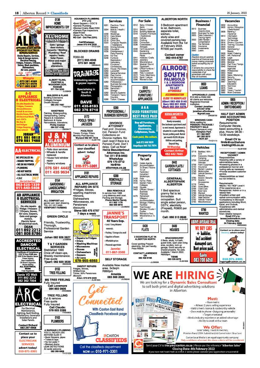 Alberton Record 26 January 2022 page 20
