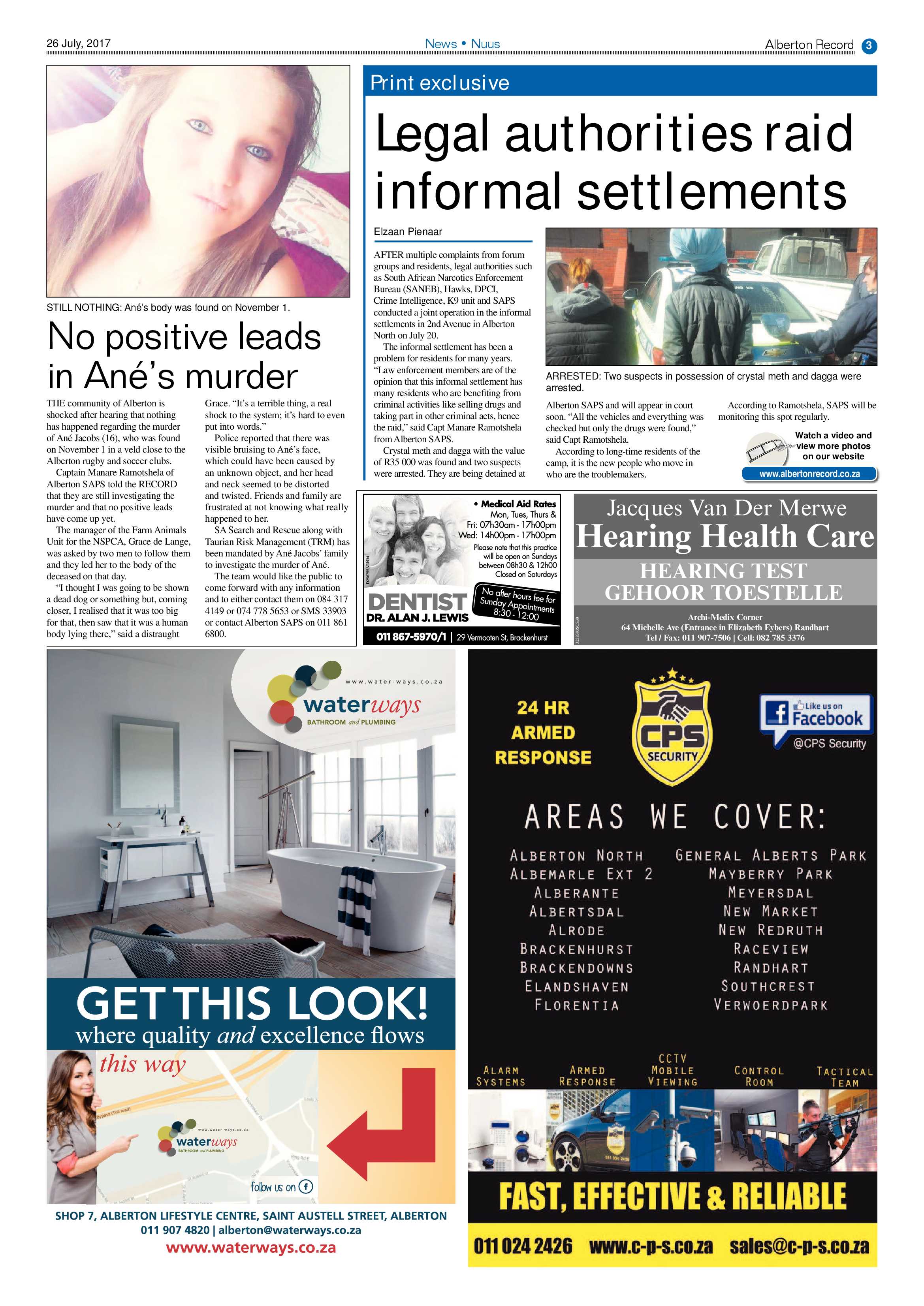 Alberton Record 26 July 2017 page 3