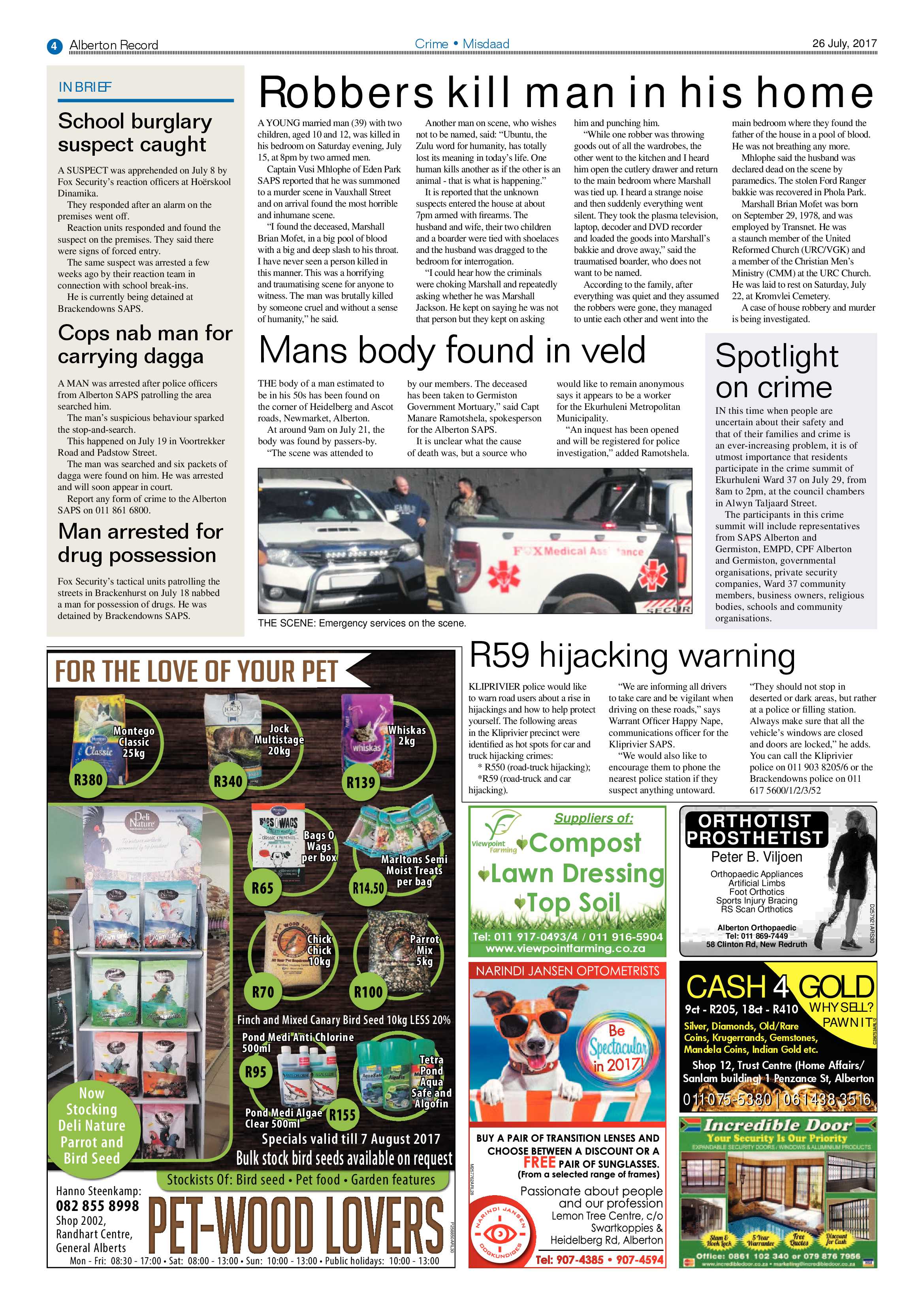 Alberton Record 26 July 2017 page 4