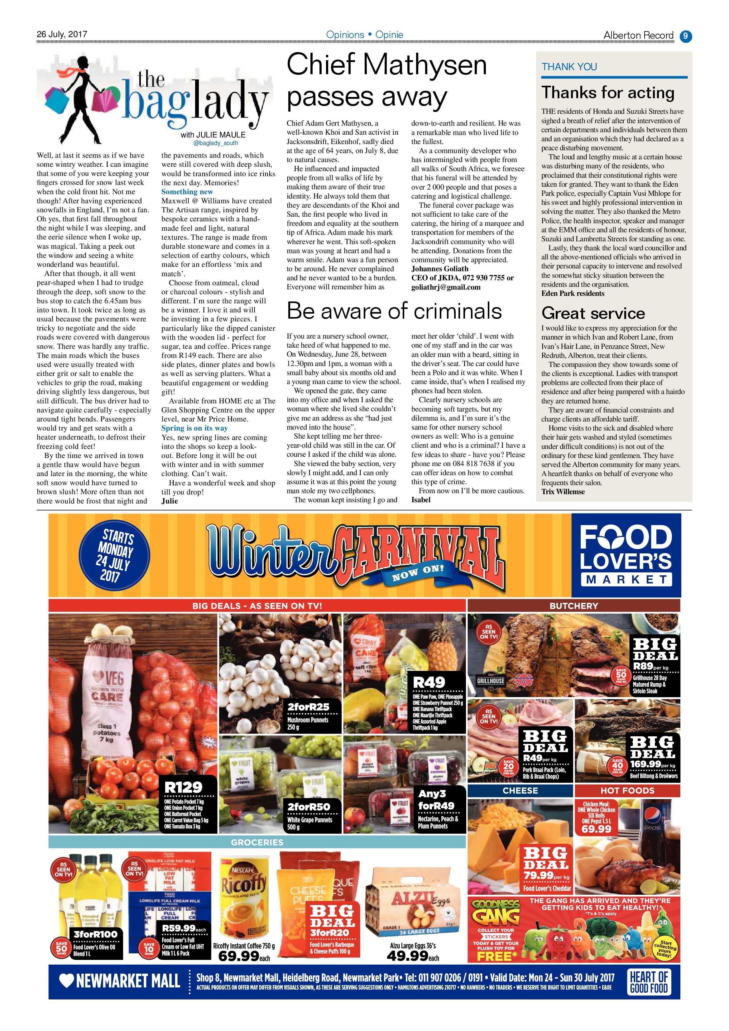 Alberton Record 26 July 2017 page 9