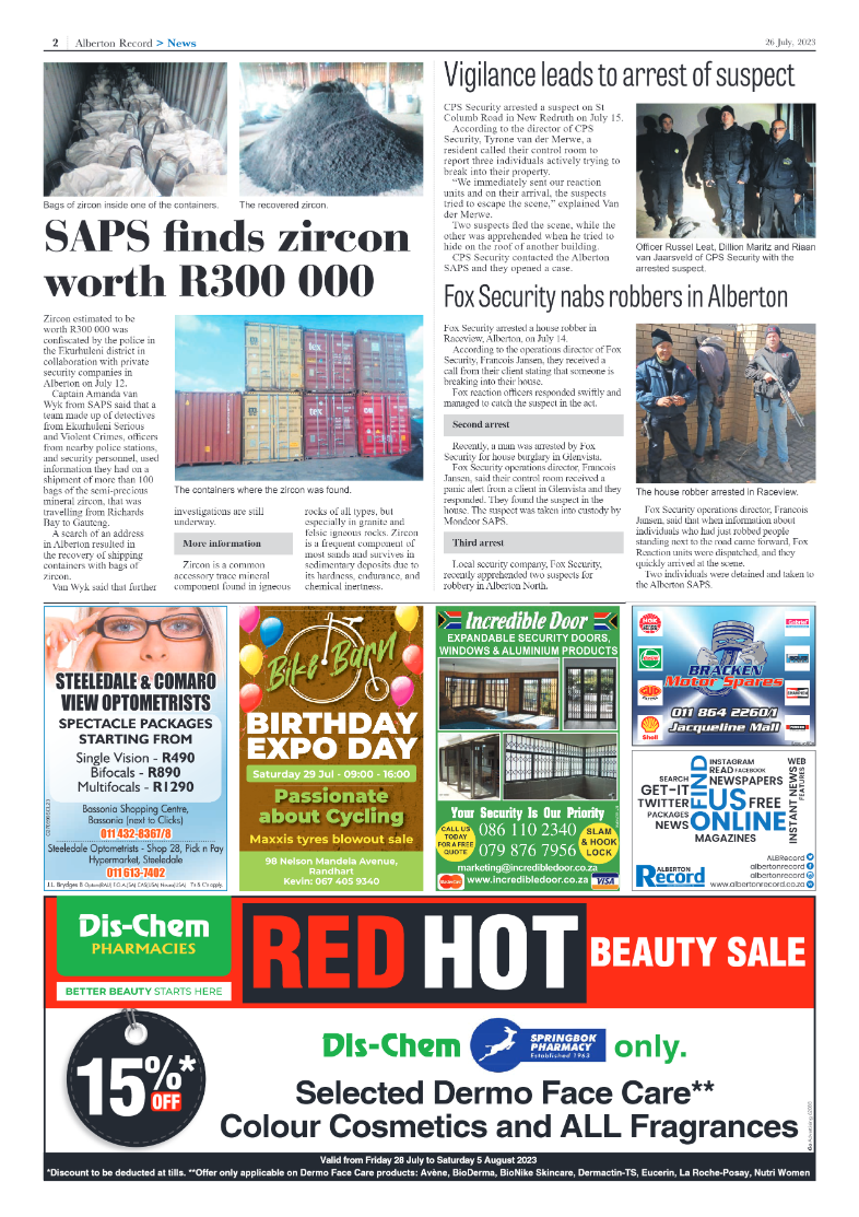 Alberton Record 26 July 2023 page 2
