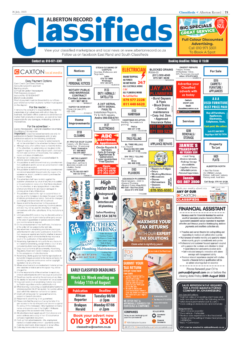 Alberton Record 26 July 2023 page 21
