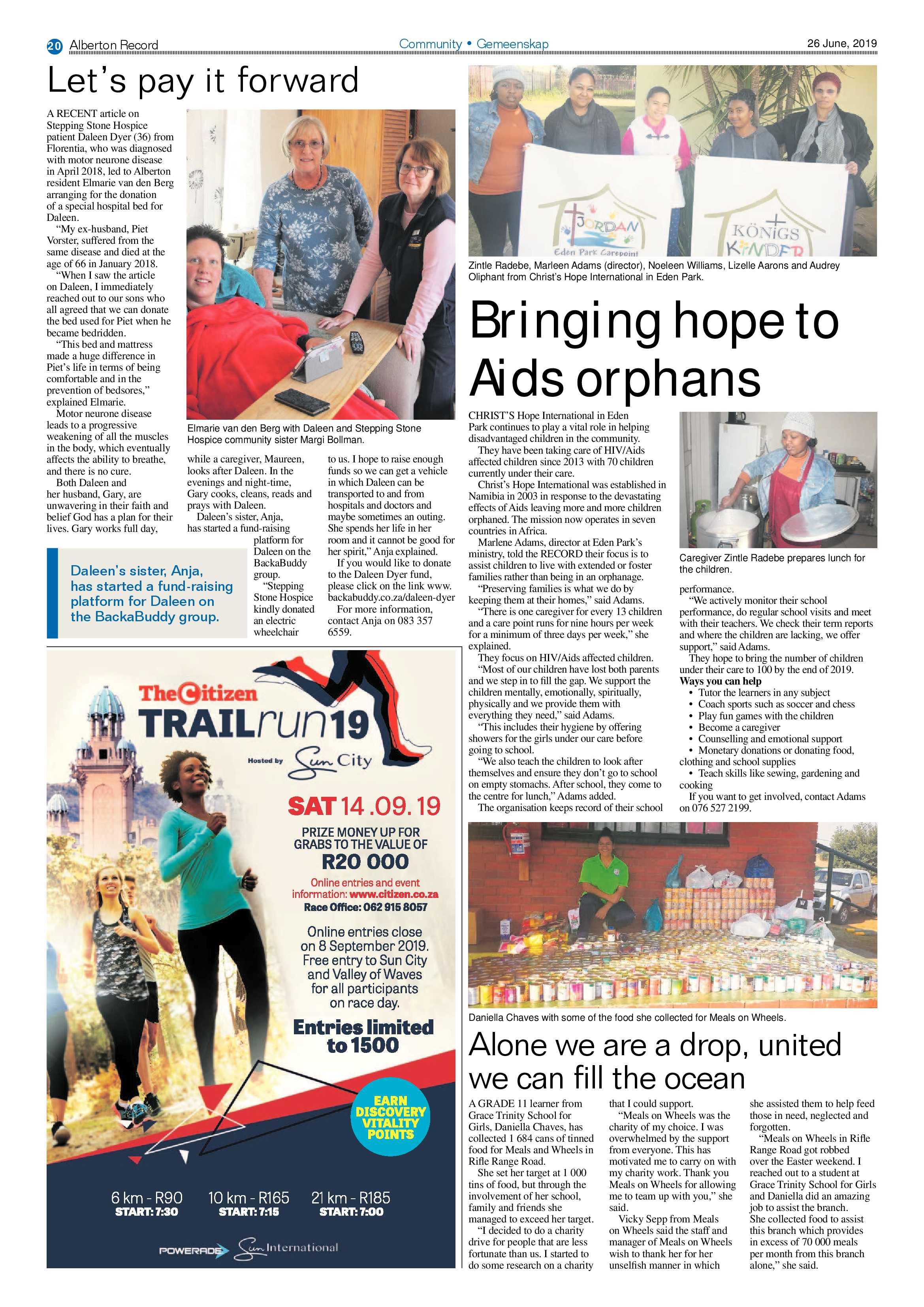 Alberton Record 26 June 2019 page 20