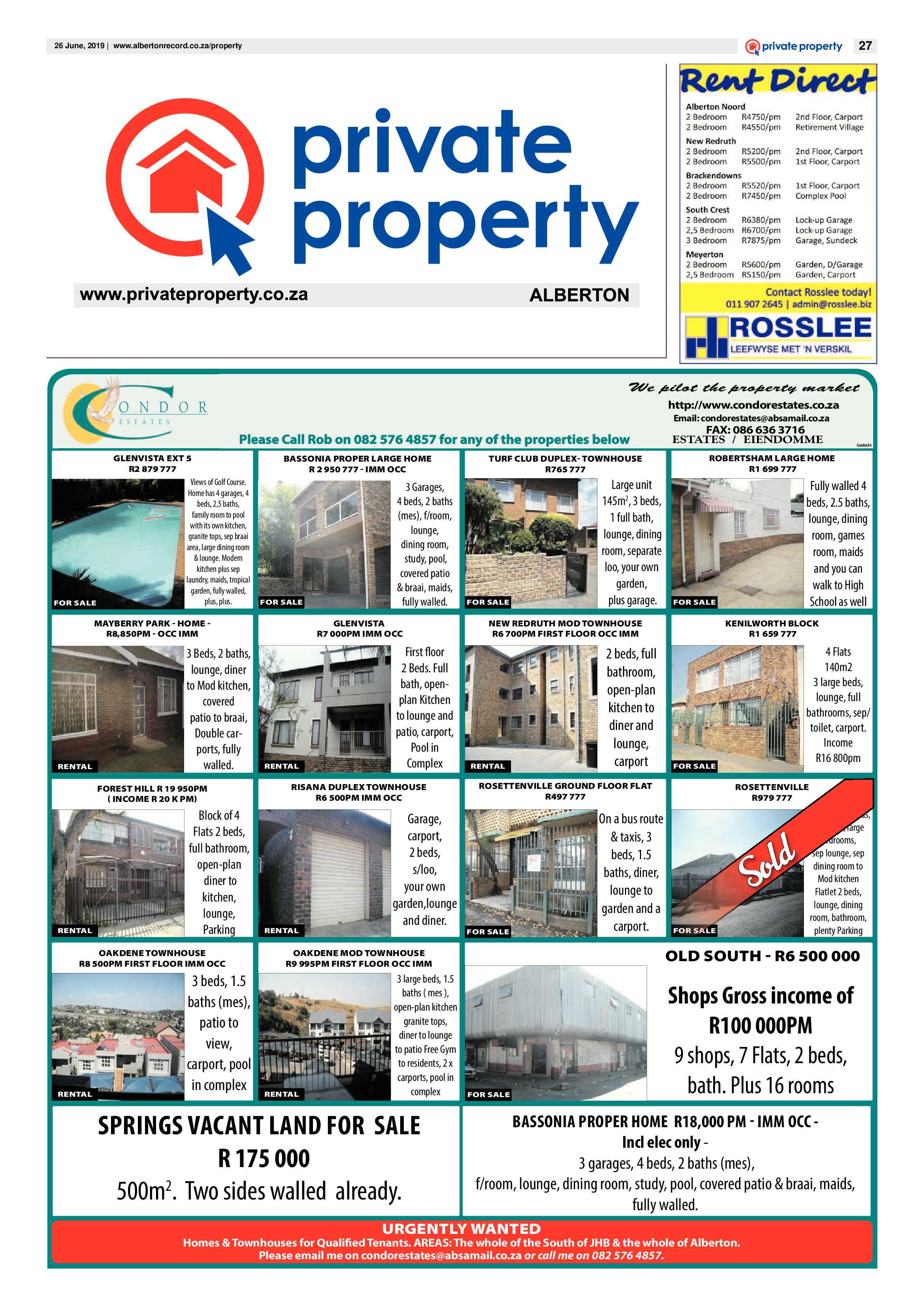 Alberton Record 26 June 2019 page 27