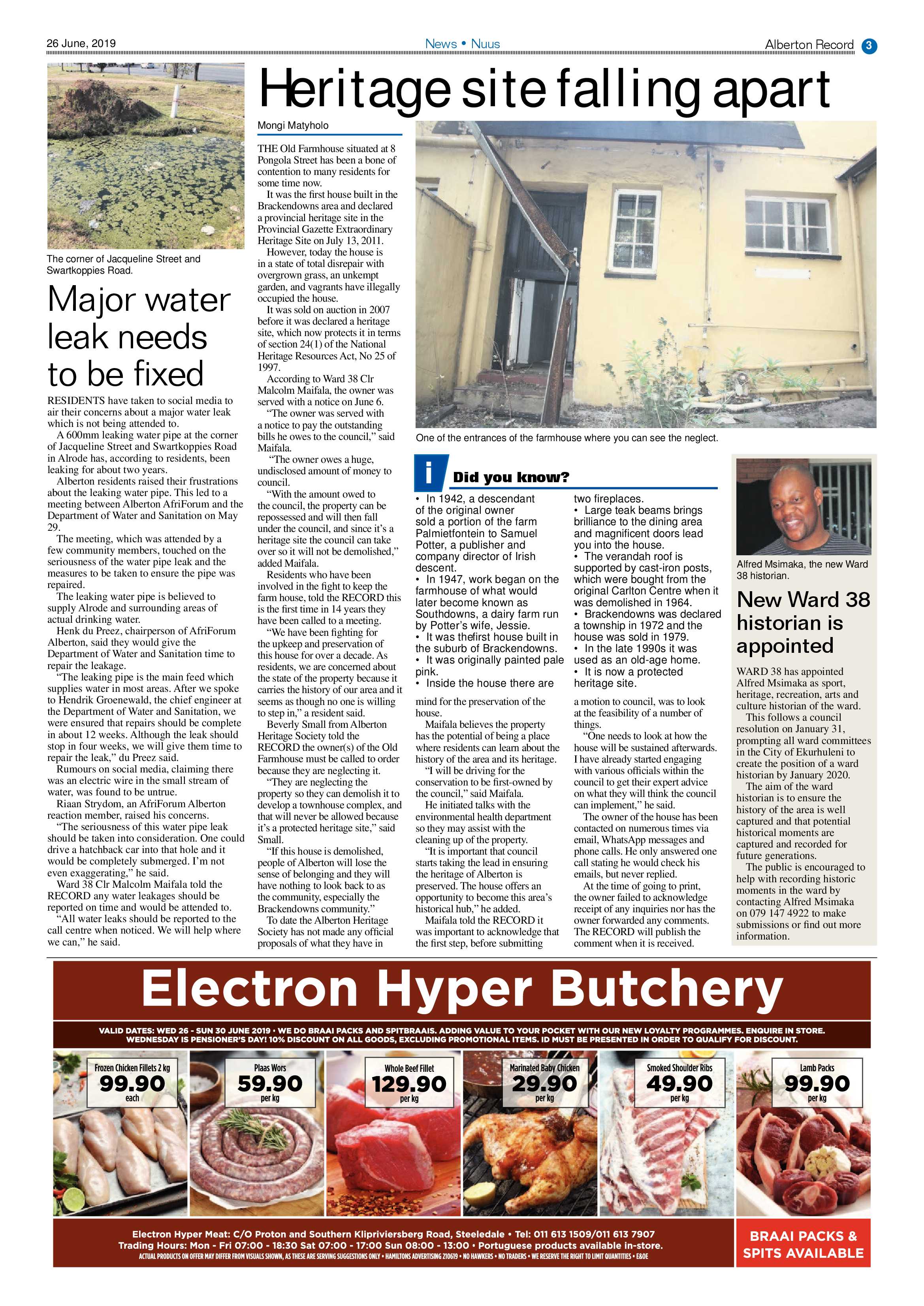 Alberton Record 26 June 2019 page 3