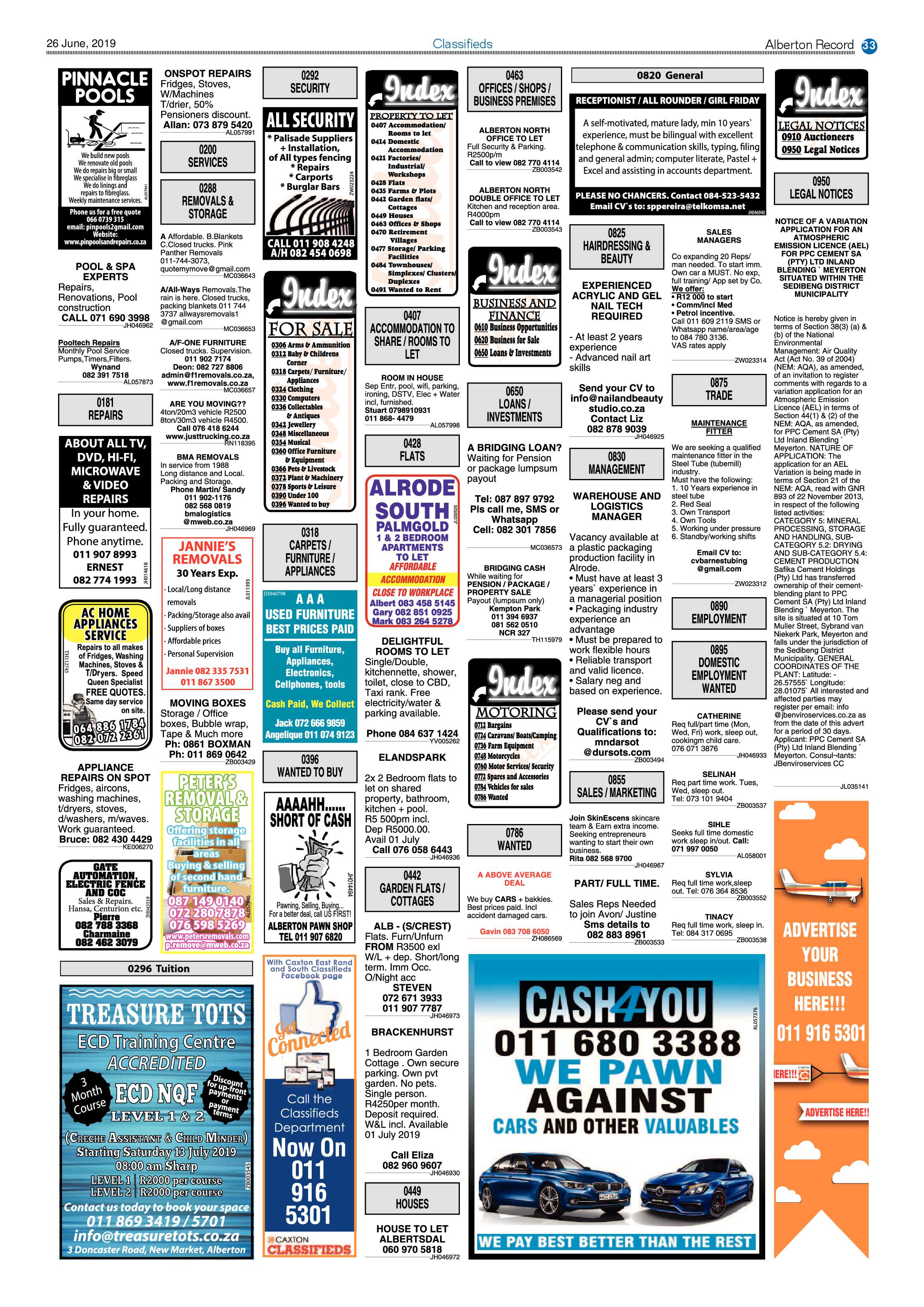 Alberton Record 26 June 2019 page 33