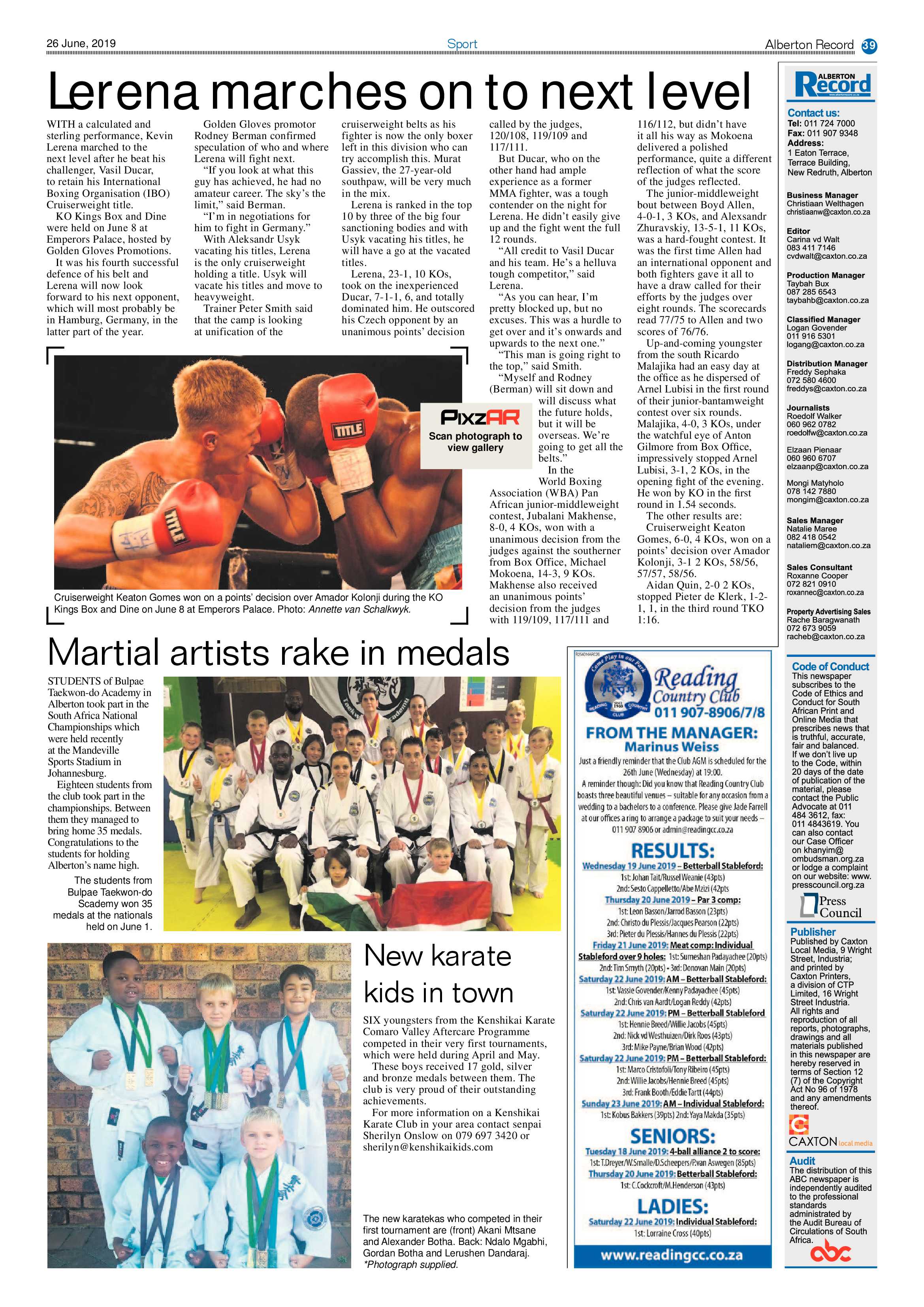 Alberton Record 26 June 2019 page 39