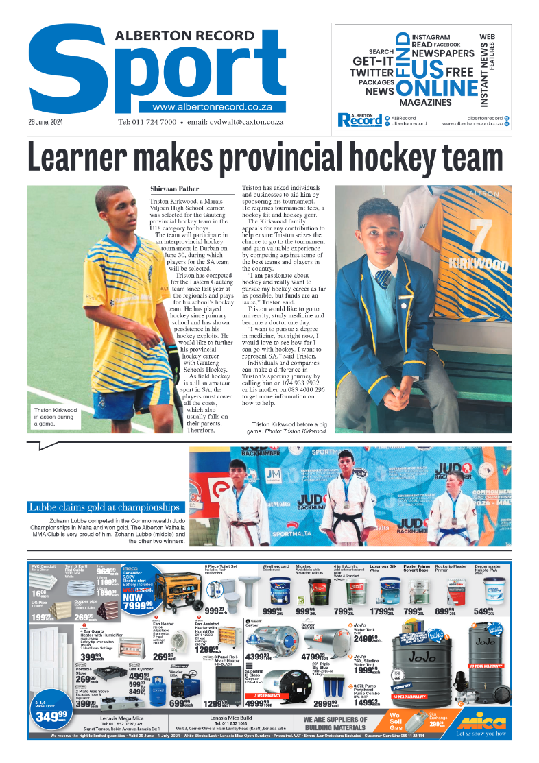 Alberton Record 26 June 2024 page 20