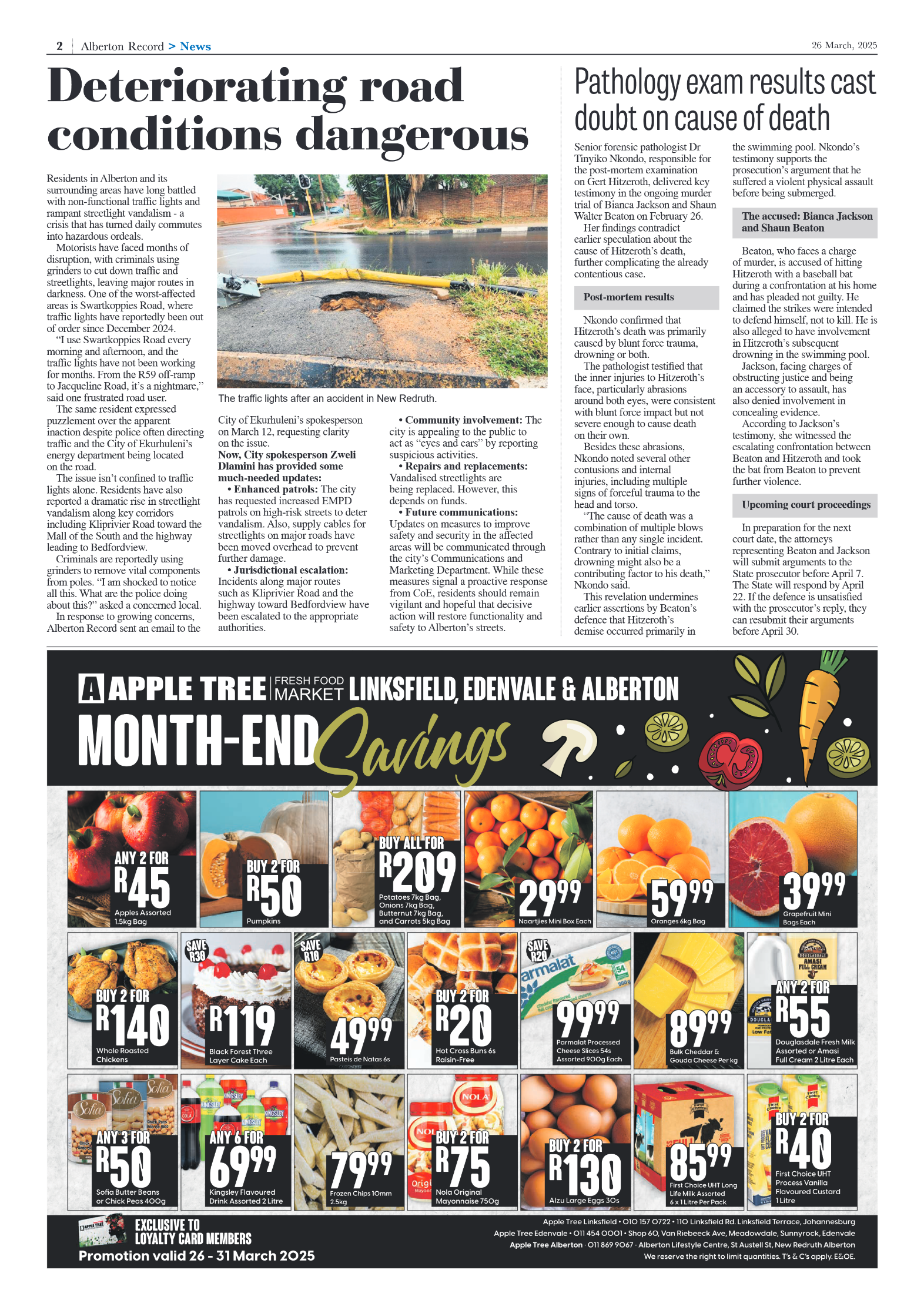 Alberton Record 26 March 2025 page 2