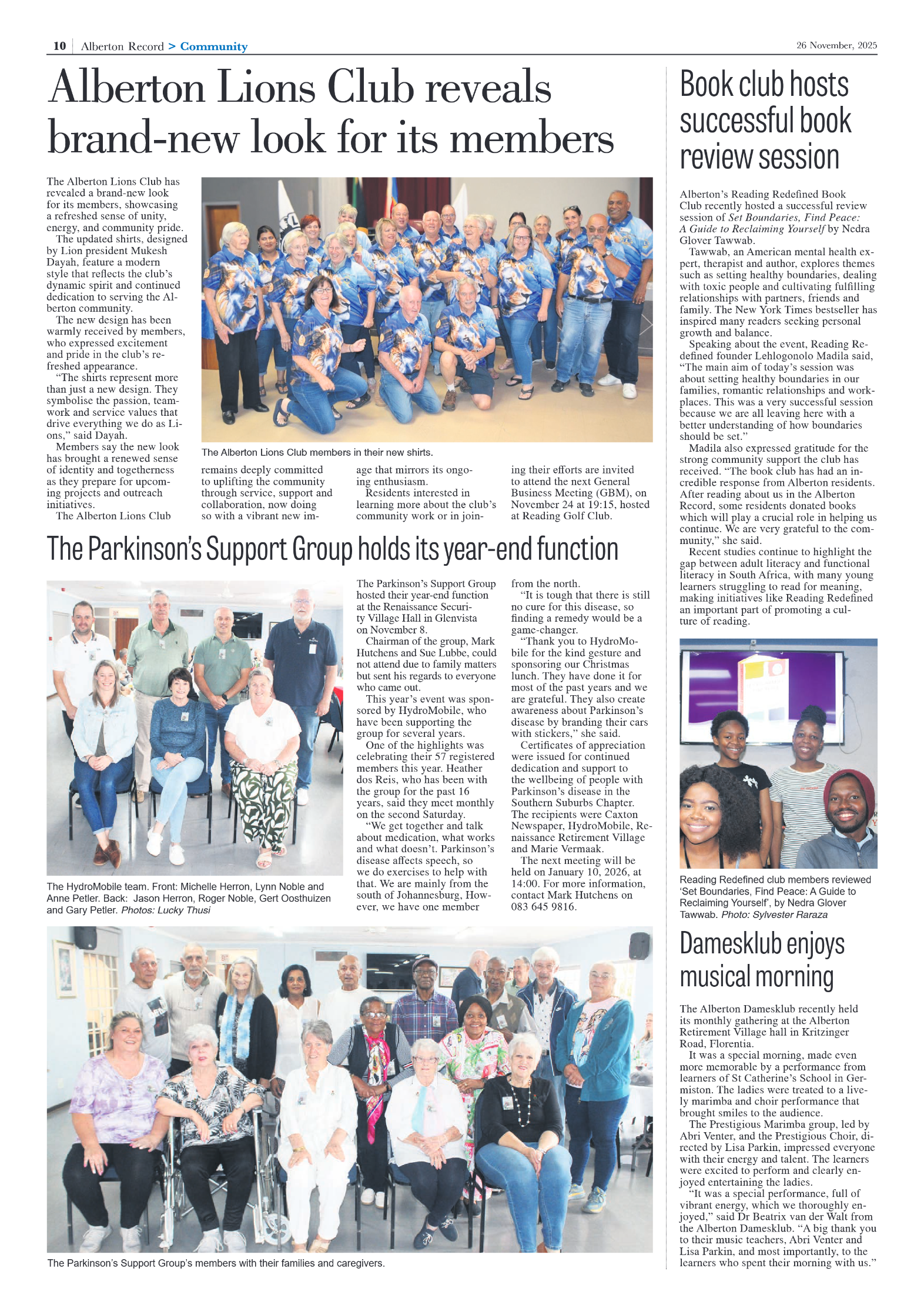Alberton Record 26 November 2025 page 12