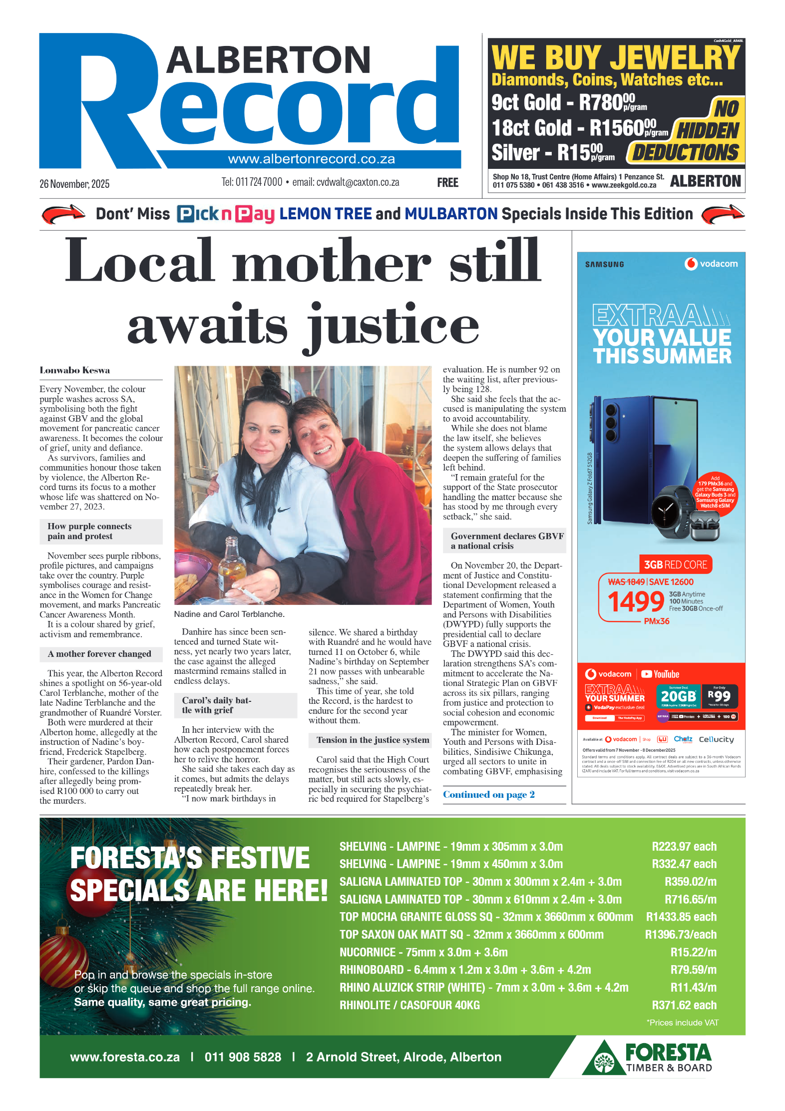 Alberton Record 26 November 2025 page 3
