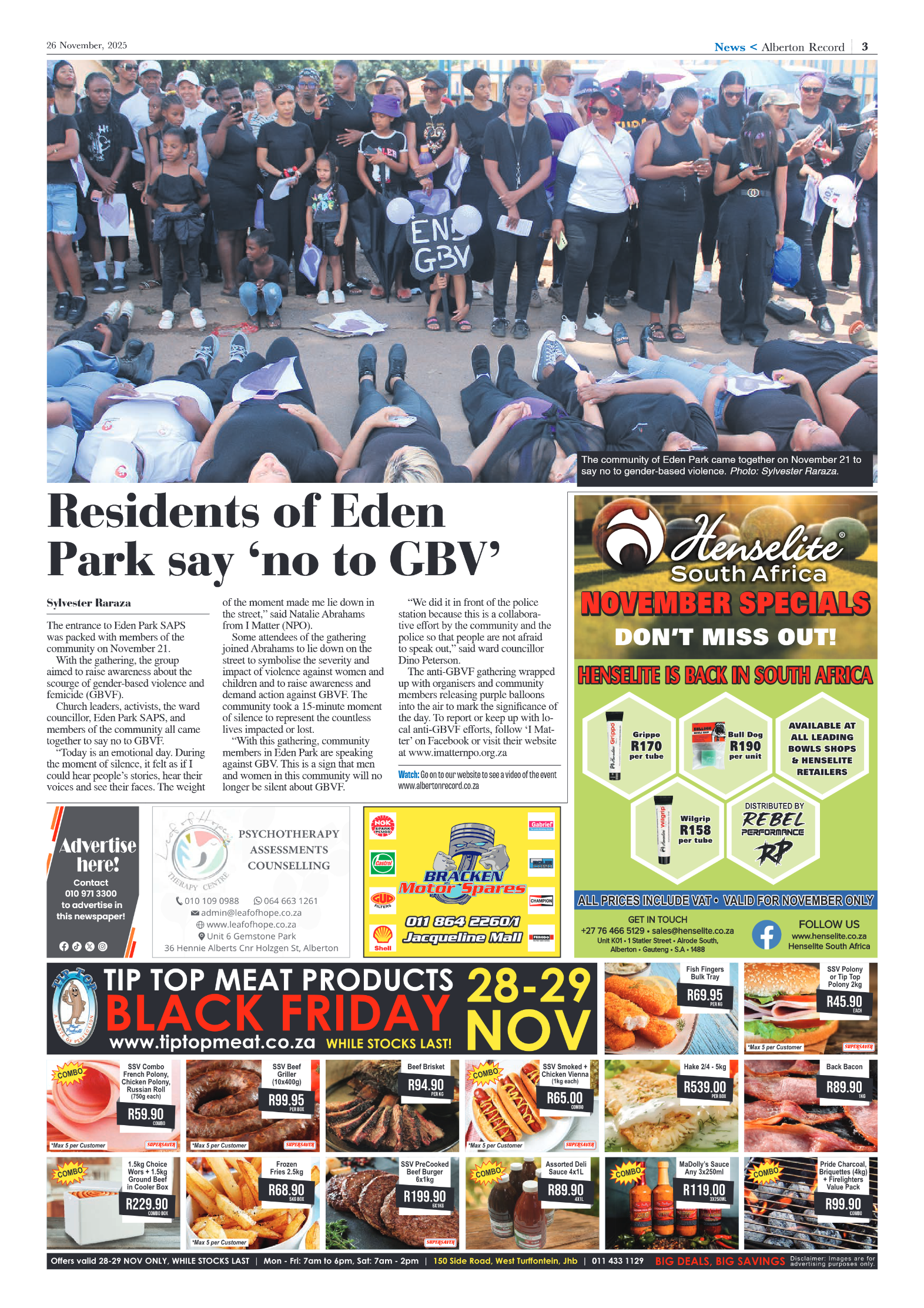 Alberton Record 26 November 2025 page 5