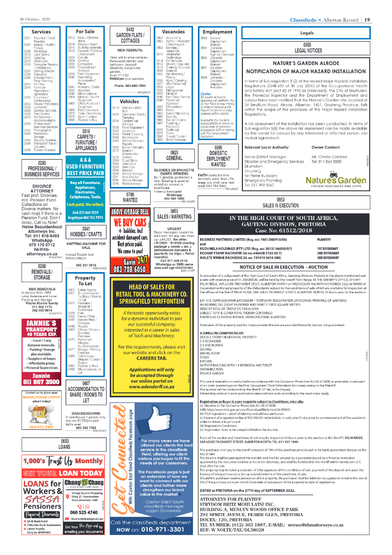 Alberton Record 26 October 2022 page 21