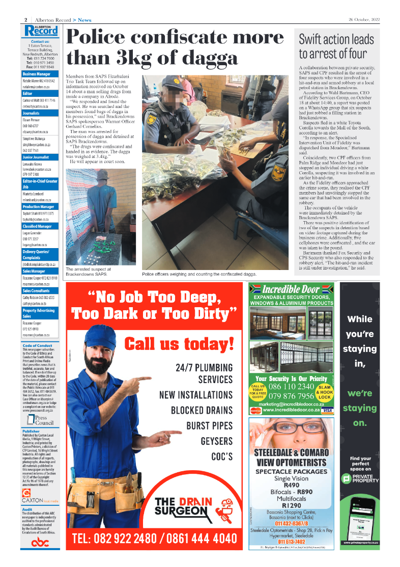 Alberton Record 26 October 2022 page 4
