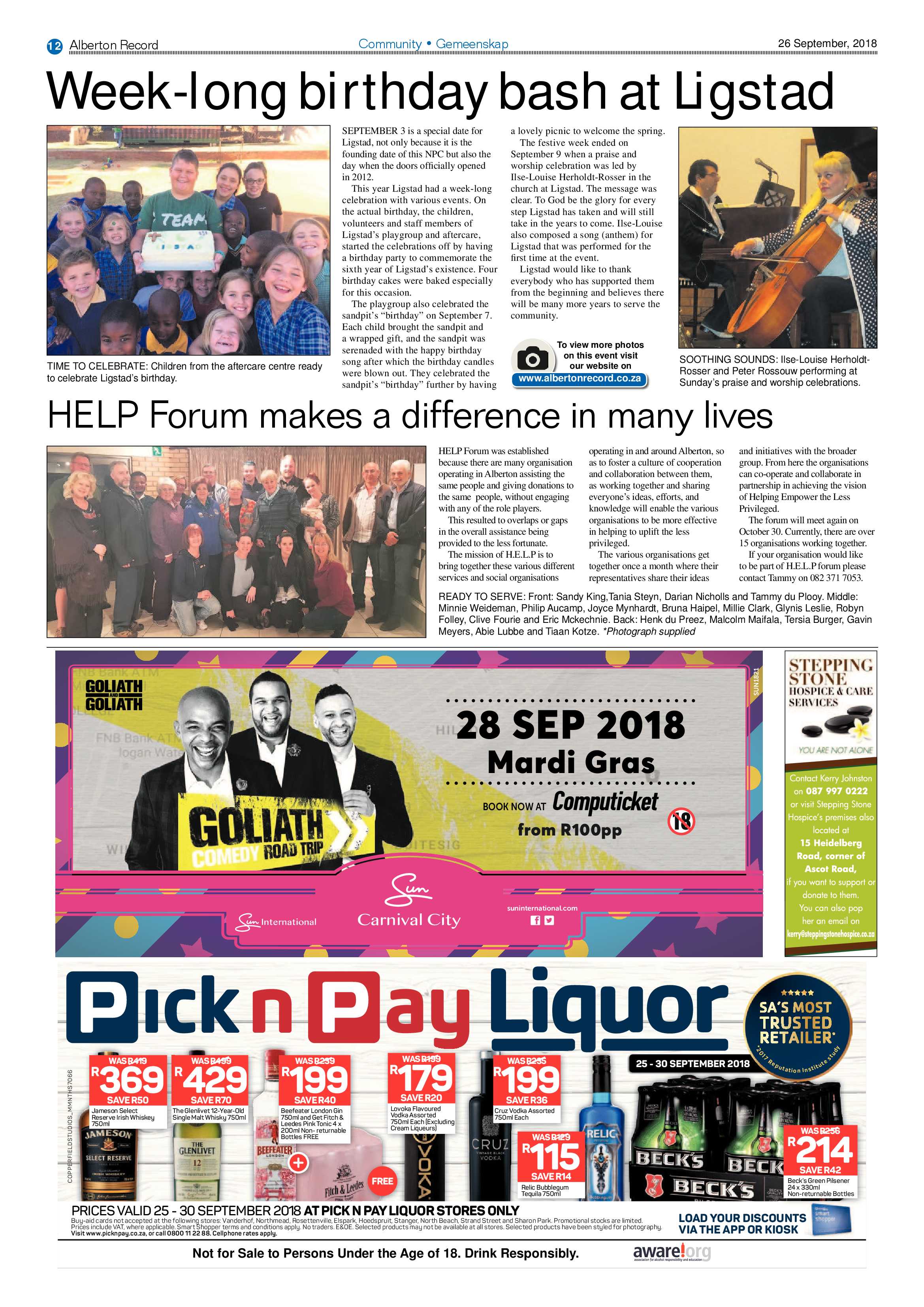 Alberton Record 26 September 2018 page 12
