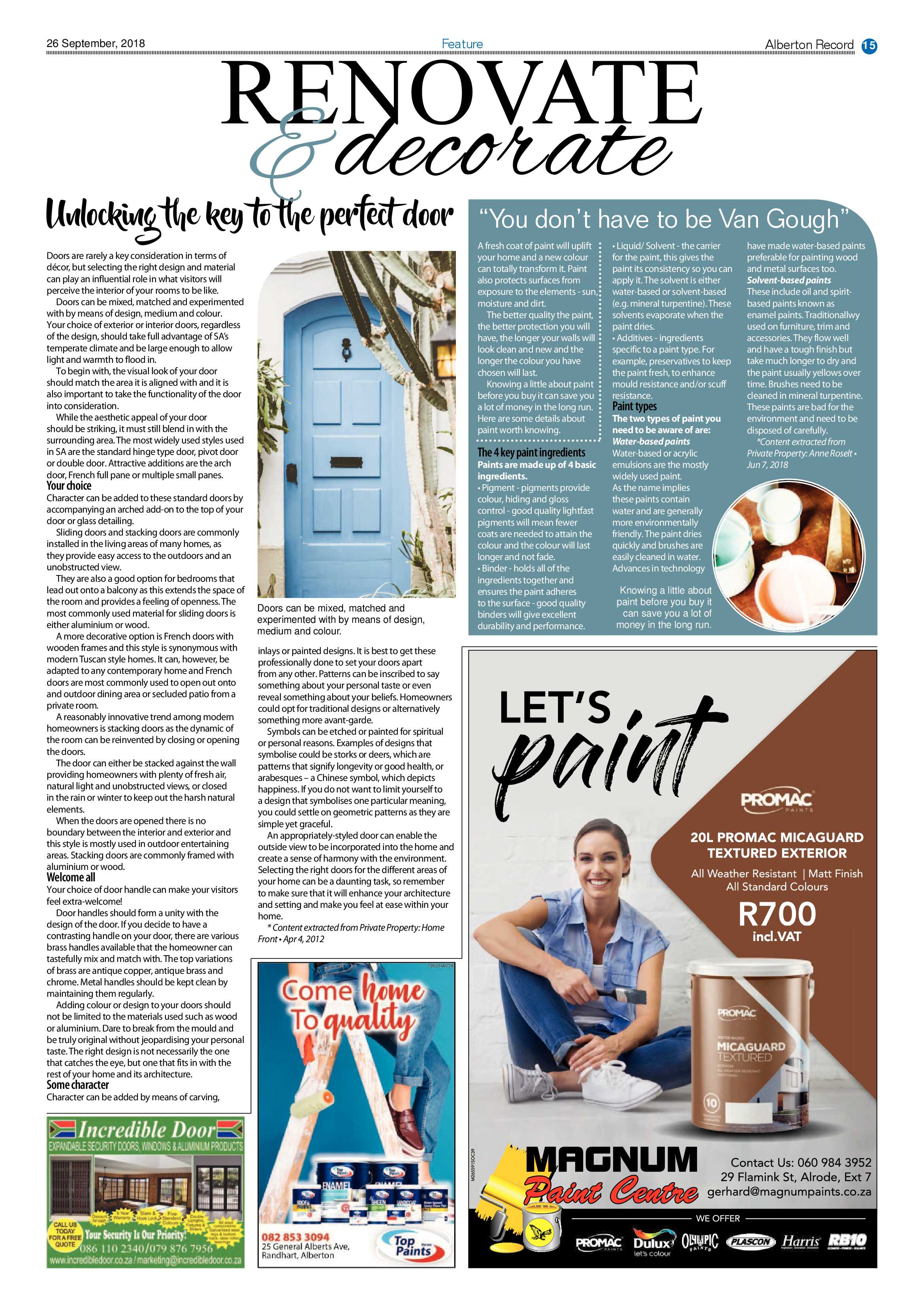 Alberton Record 26 September 2018 page 15