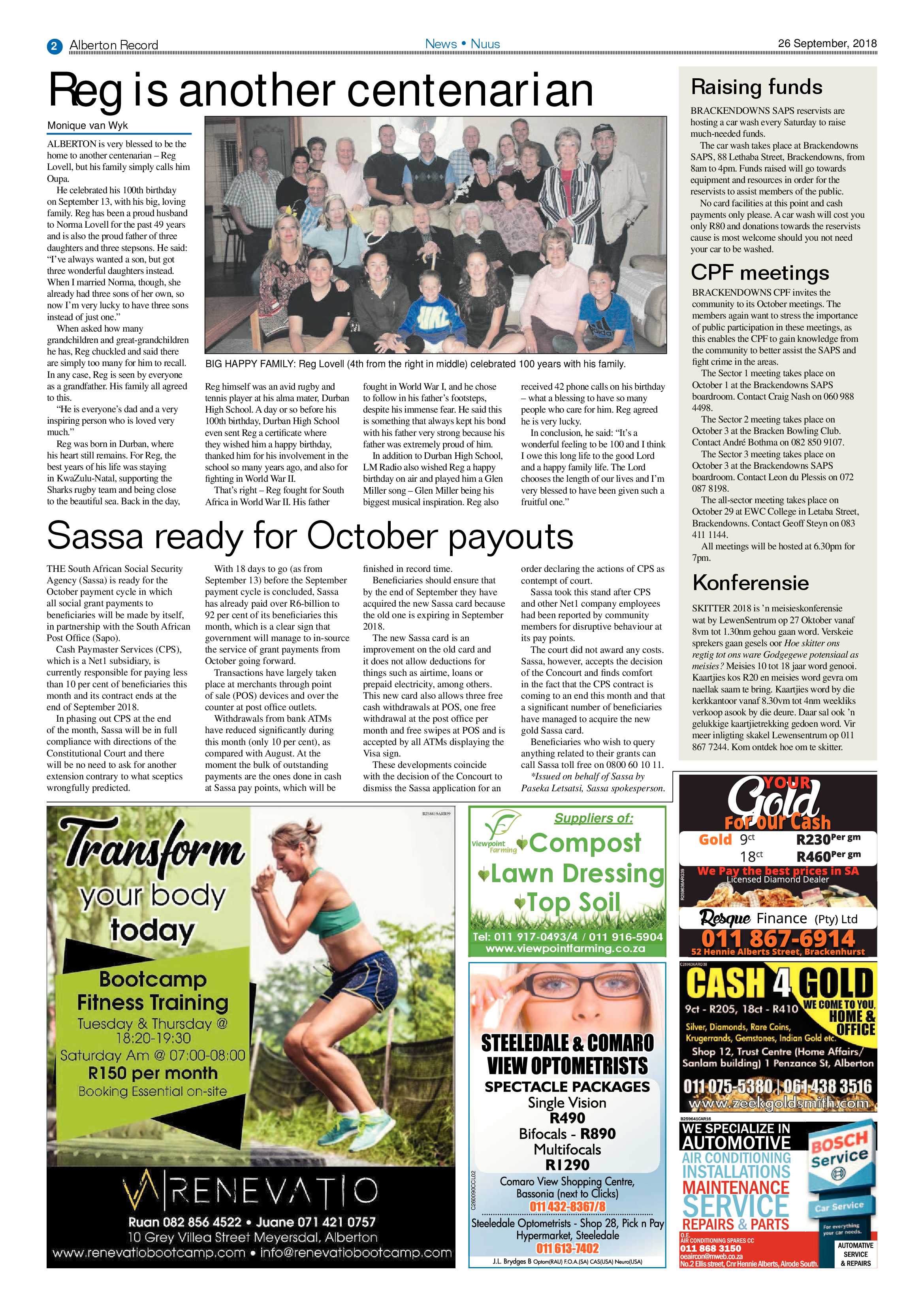 Alberton Record 26 September 2018 page 2