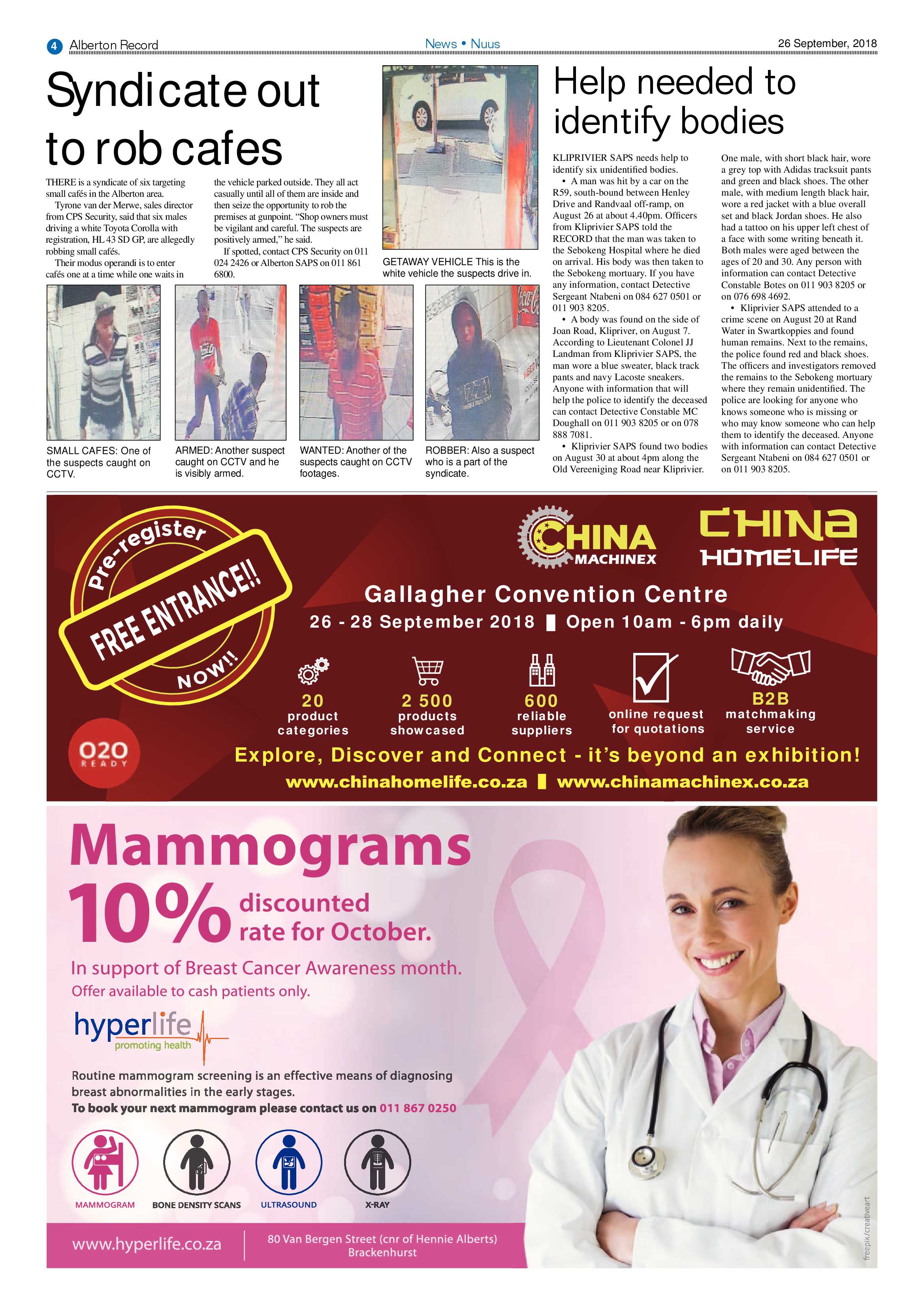 Alberton Record 26 September 2018 page 4