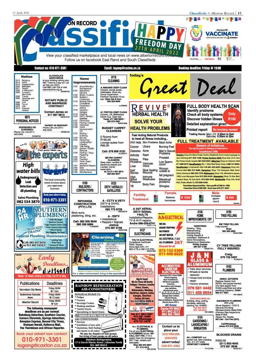 Alberton Record 27 April 2022 page 19