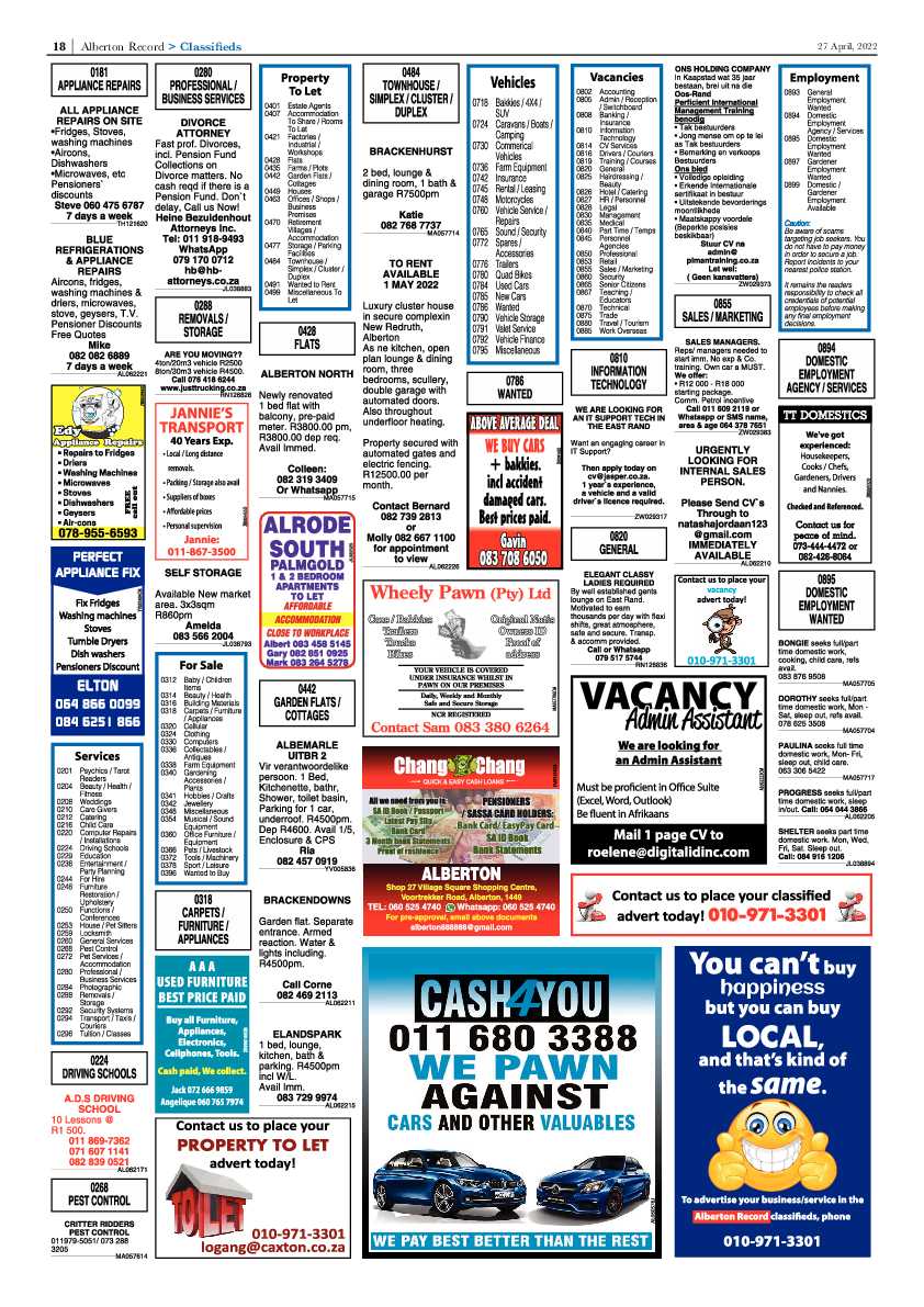 Alberton Record 27 April 2022 page 20