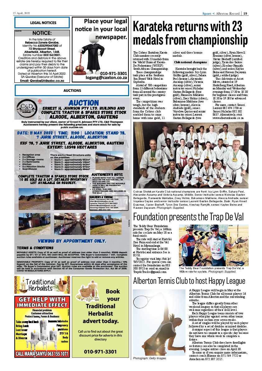 Alberton Record 27 April 2022 page 21