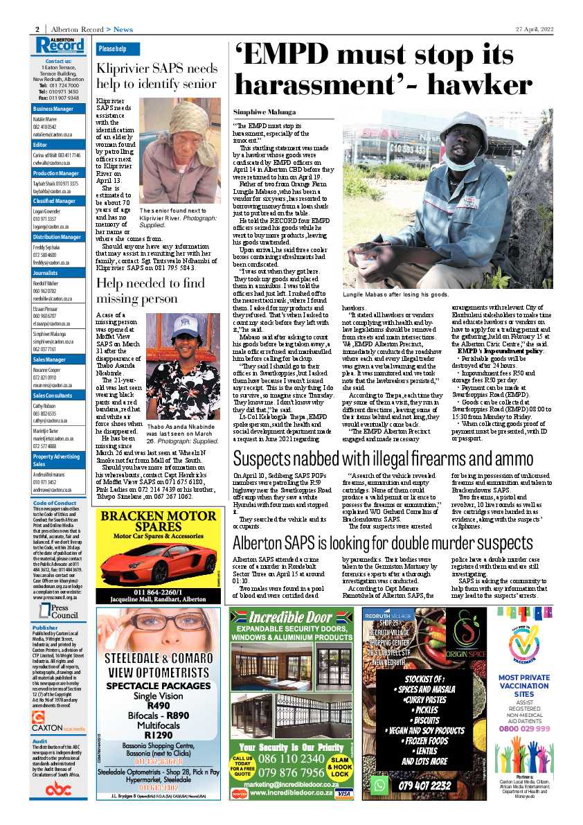 Alberton Record 27 April 2022 page 4