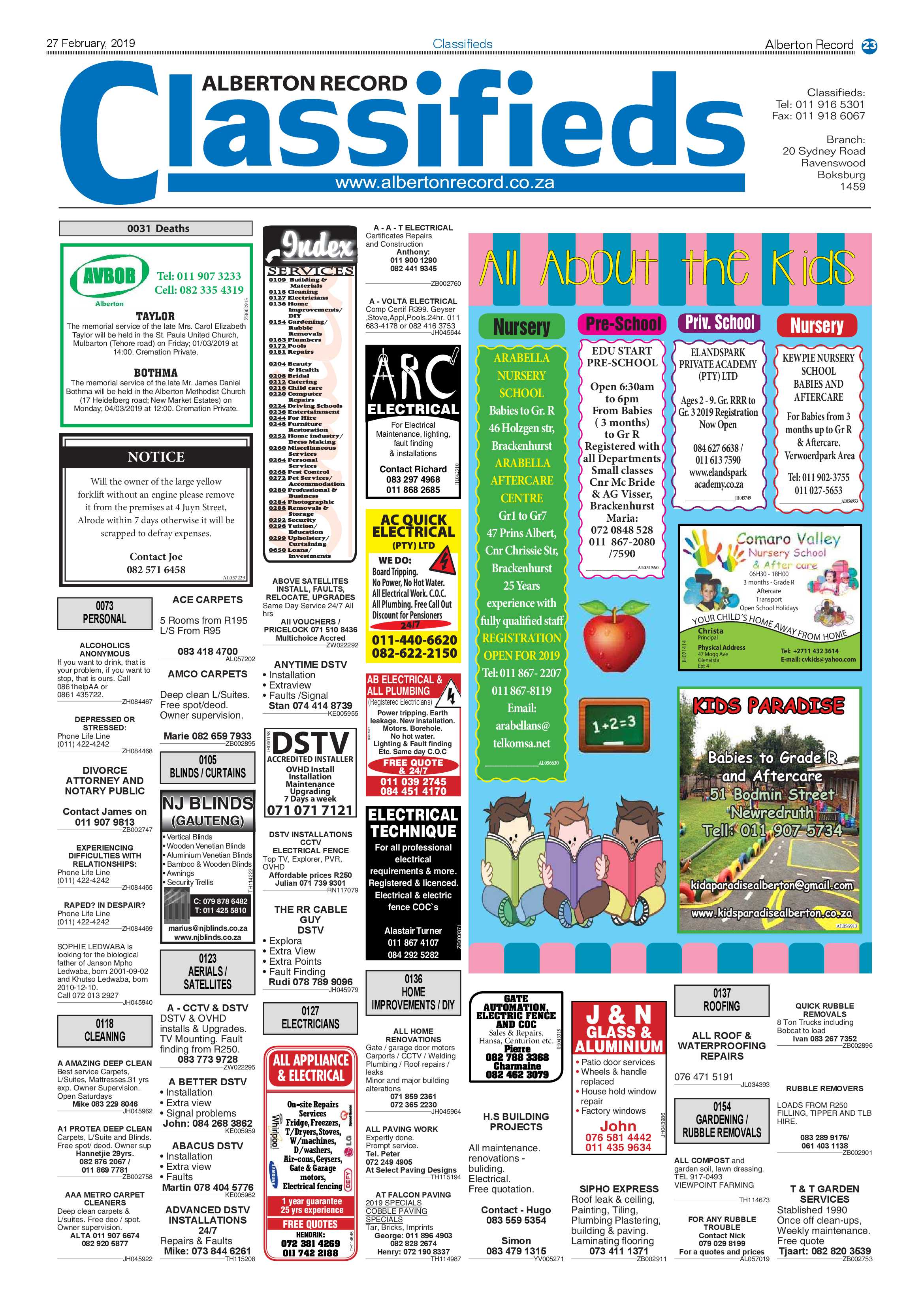 Alberton Record 27 February 2019 page 23