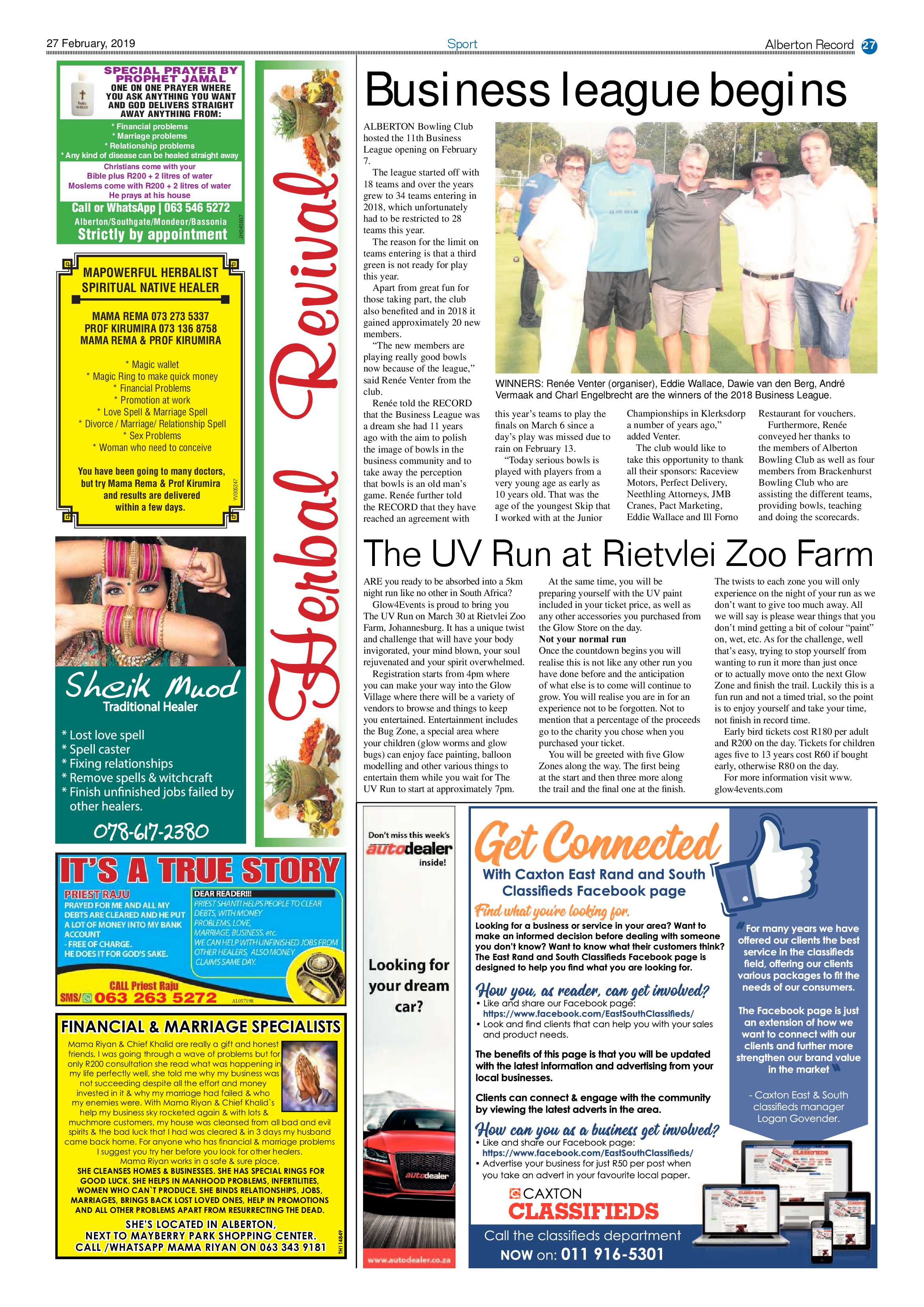 Alberton Record 27 February 2019 page 27
