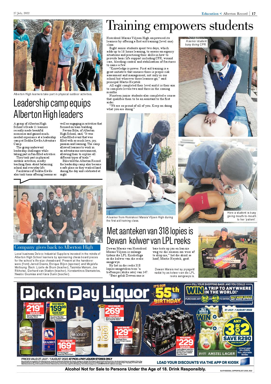 Alberton Record 27 July 2022 page 19