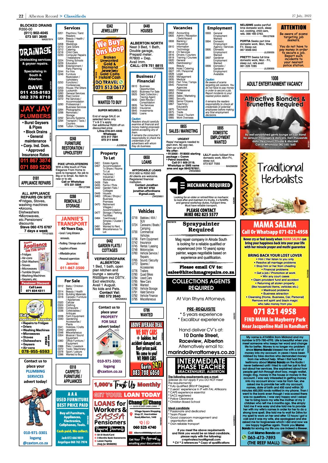 Alberton Record 27 July 2022 page 24