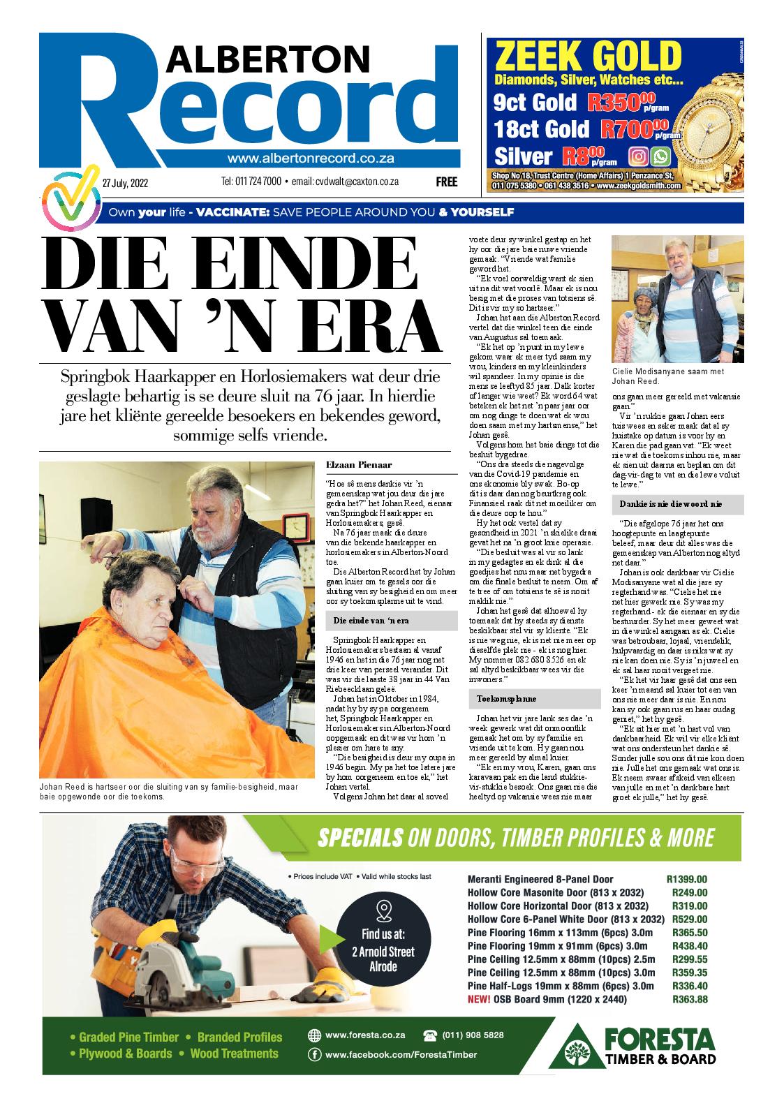 Alberton Record 27 July 2022 page 3