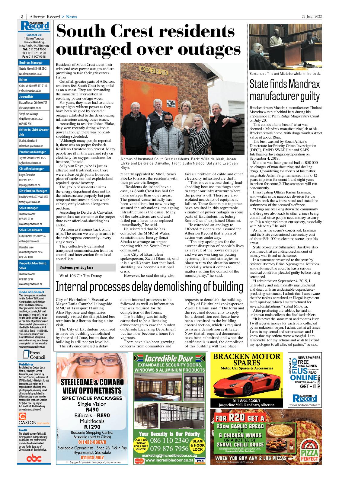 Alberton Record 27 July 2022 page 4