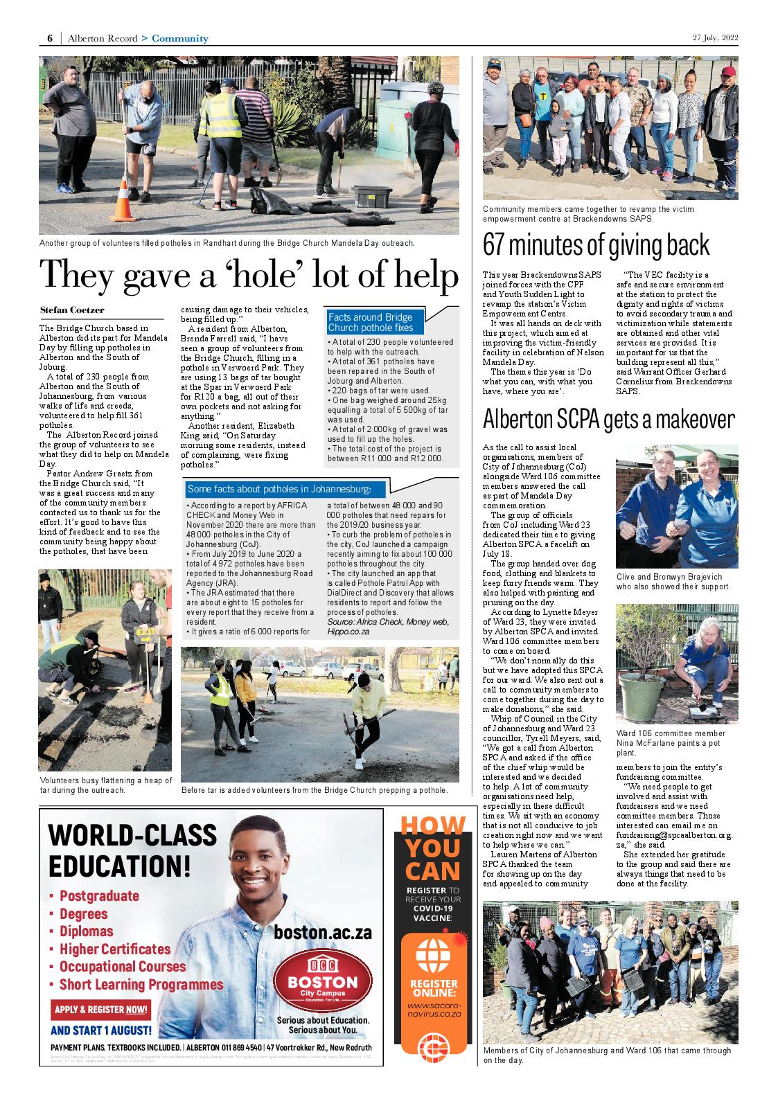 Alberton Record 27 July 2022 page 8