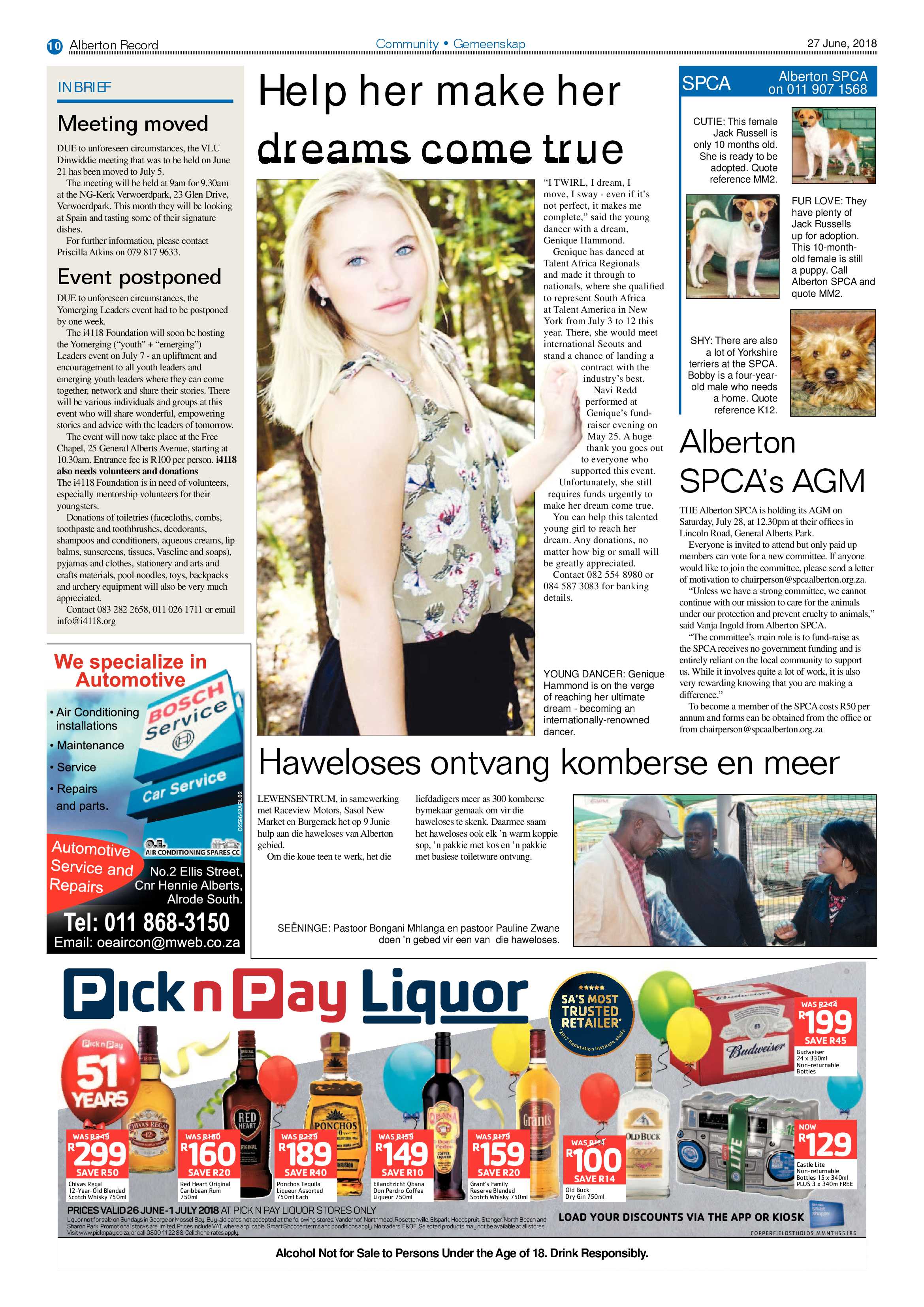 Alberton Record 27 June 2018 page 10